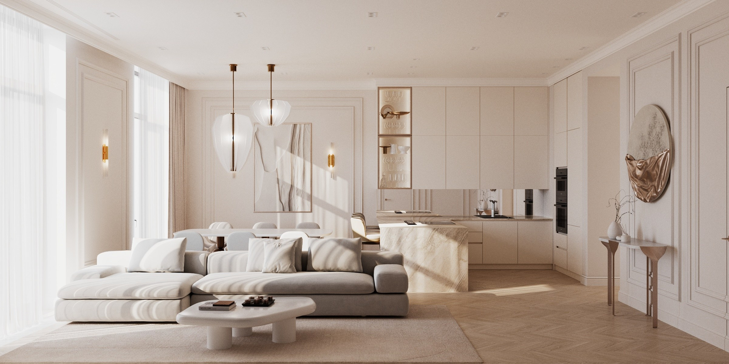 Гостиная замена дивана. Визуализатор Векшина Елена