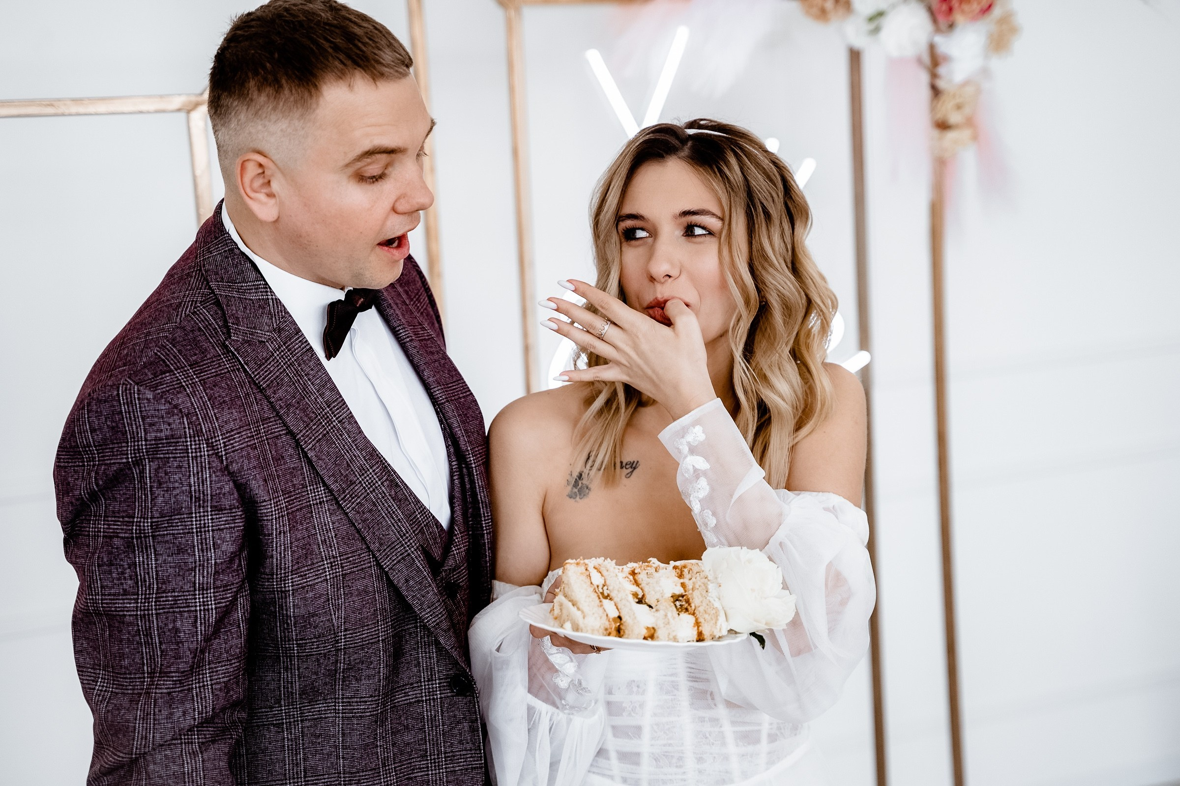 Свадебная фотосессия в студии. Фотограф Екатерина в городе Новороссийск