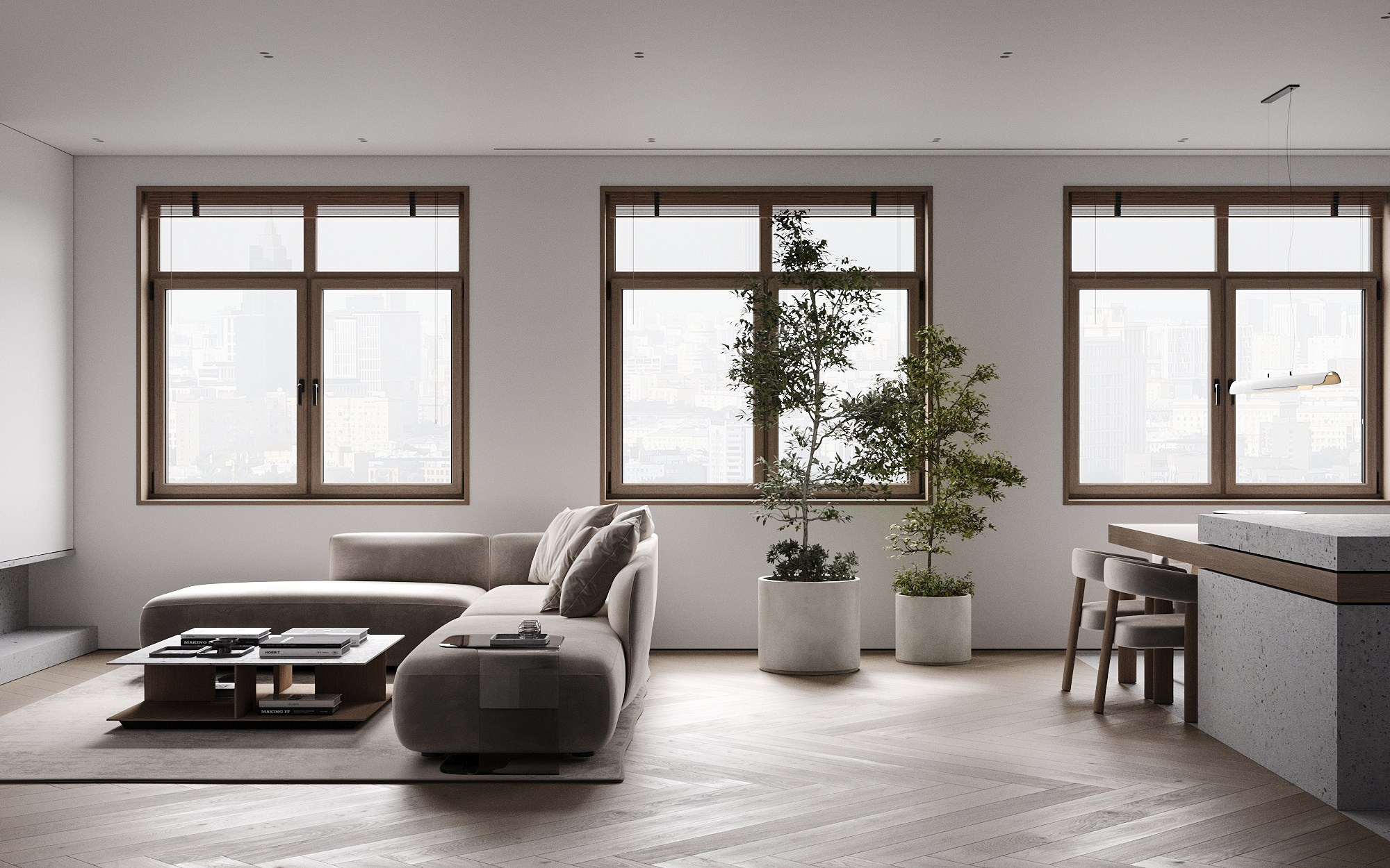 SRP | living room. 3D визуализатор интерьеров