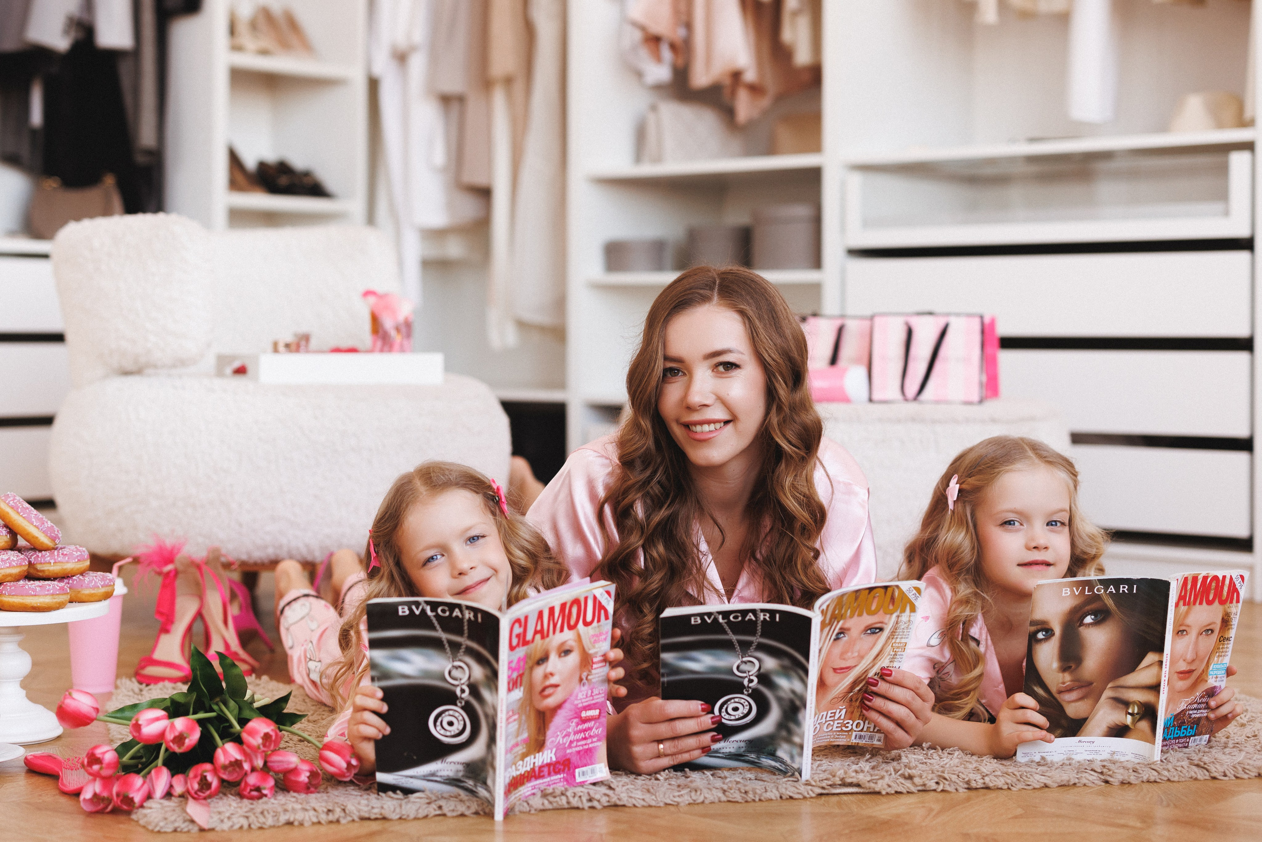 Фотосессия для девочек в тематике «Гардеробная». Семейный и детский фотограф в Краснодаре Анна Трашкова