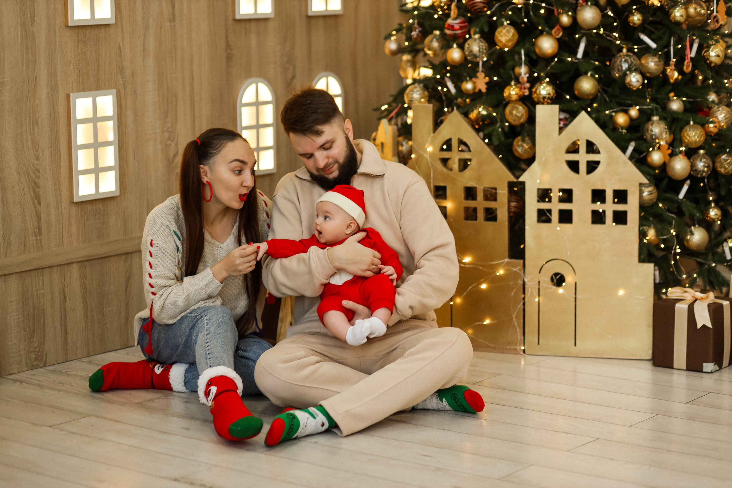Екатерина, Дмитрий и Роберт новогодняя. Kharchenkotatianaweddingphoto