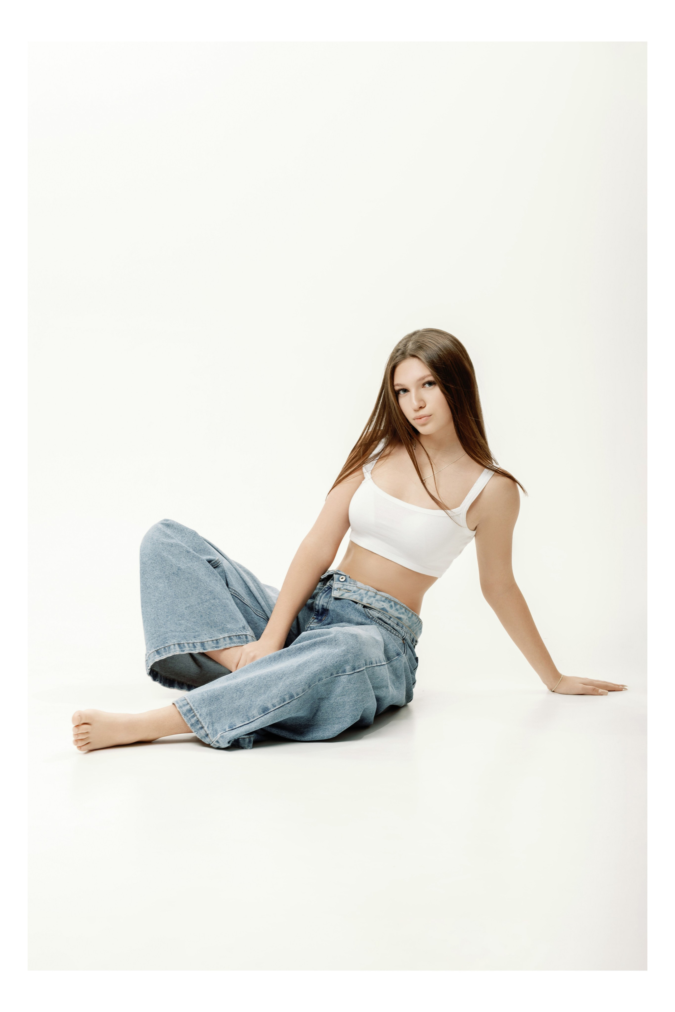 Портрет молодой девушки в фотостудии в Ростове