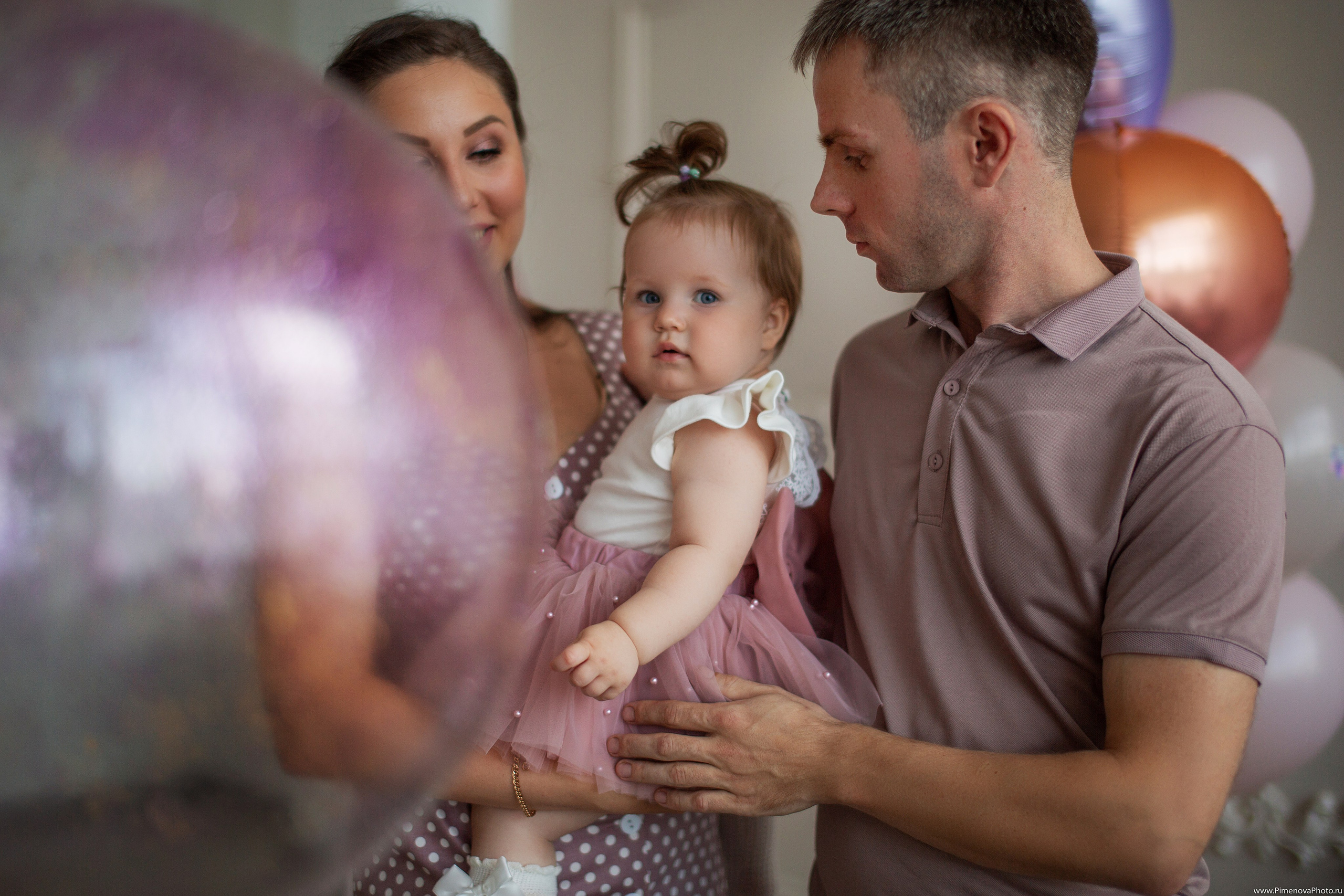 День Рождения Ксении, 1 год. Семейный и детский фотограф в Петрозаводске