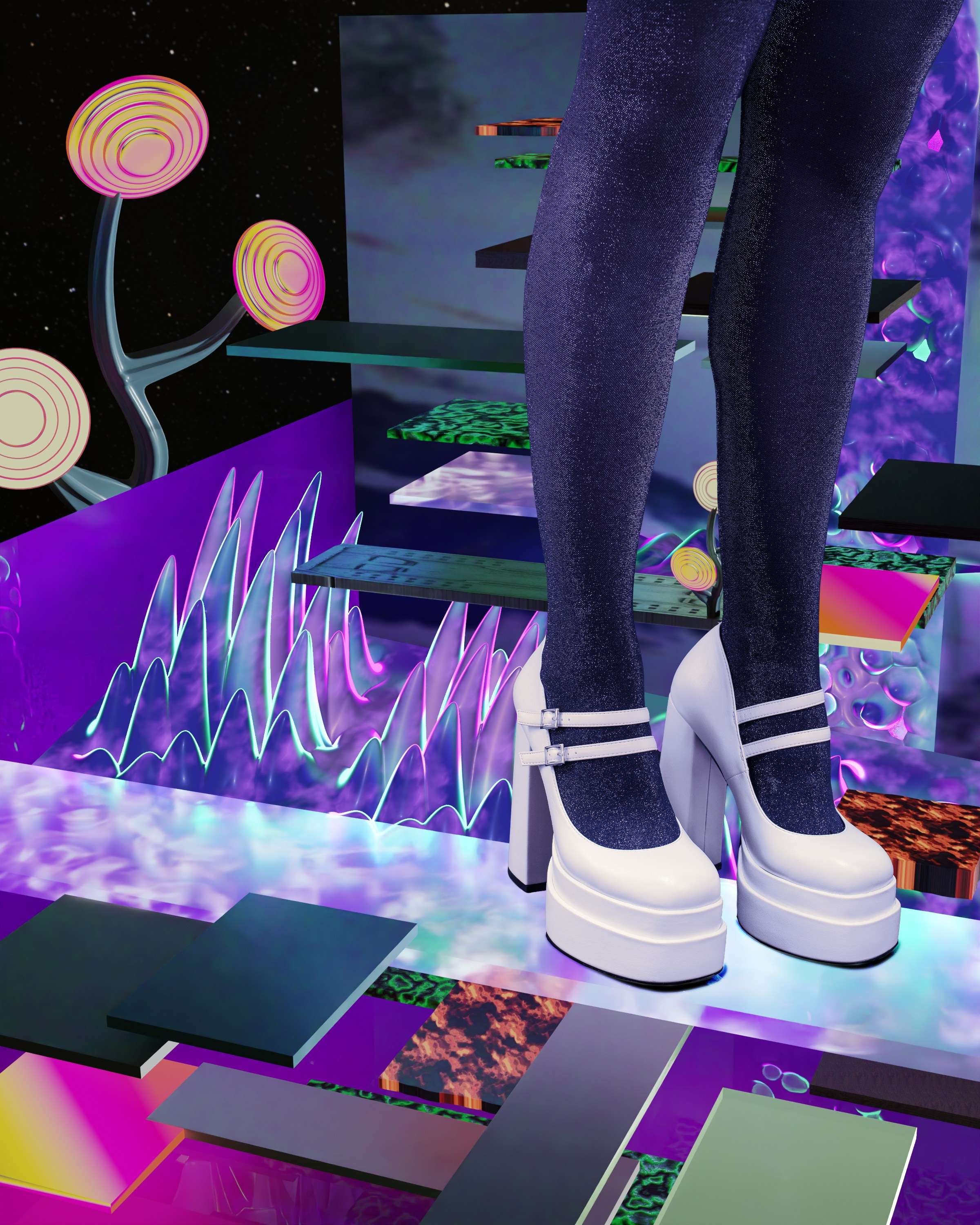 Cosmic tourists. Alyona Pukhanova — photographer, stylist, 3d designer, artist — Tbilisi, Georgia