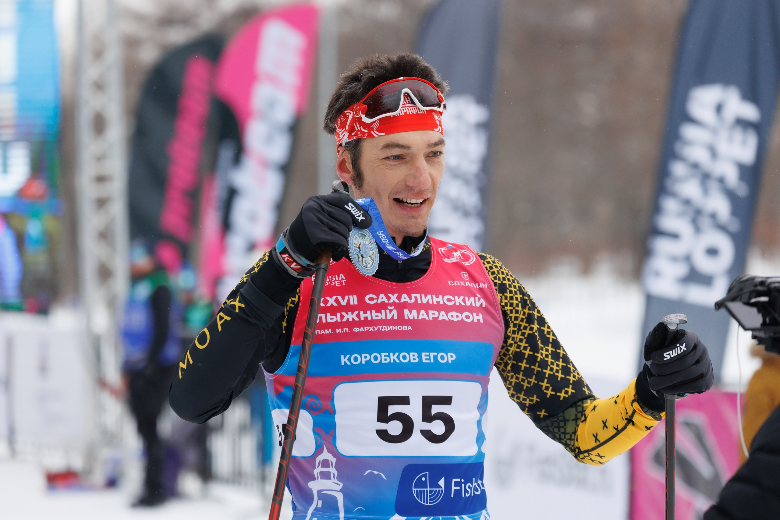 XXVII Сахалинский лыжный марафон. Фотограф Анастасия Зубкова