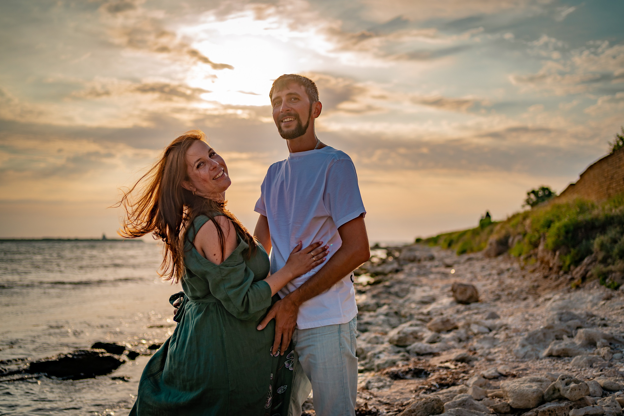 Вероника с мужем в Крыму. Семейный фотограф Варвара Сорока в городе Москве