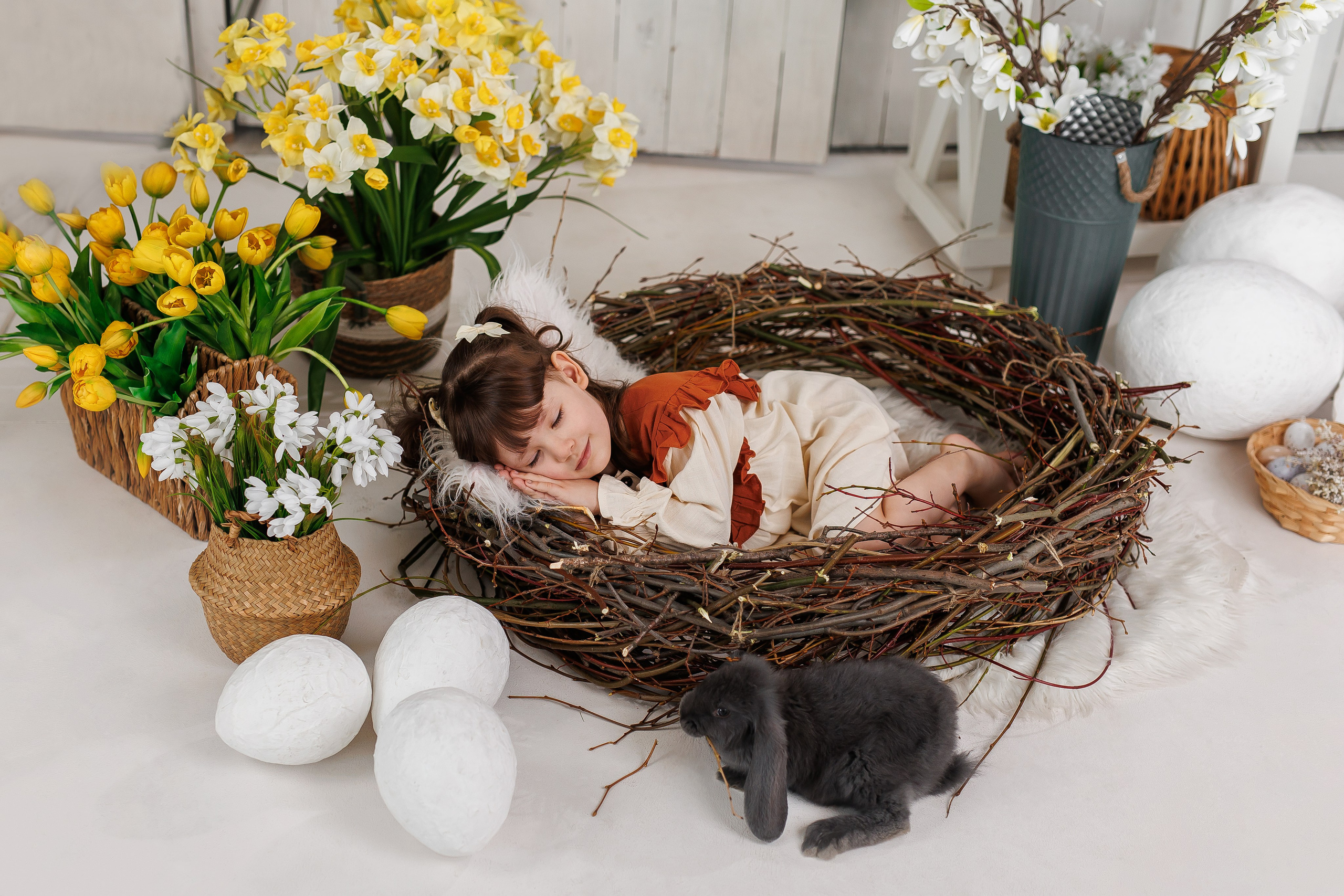 Пасхальные фотосессии в студии. Семейный фотограф в Брянске Александра Щербакова