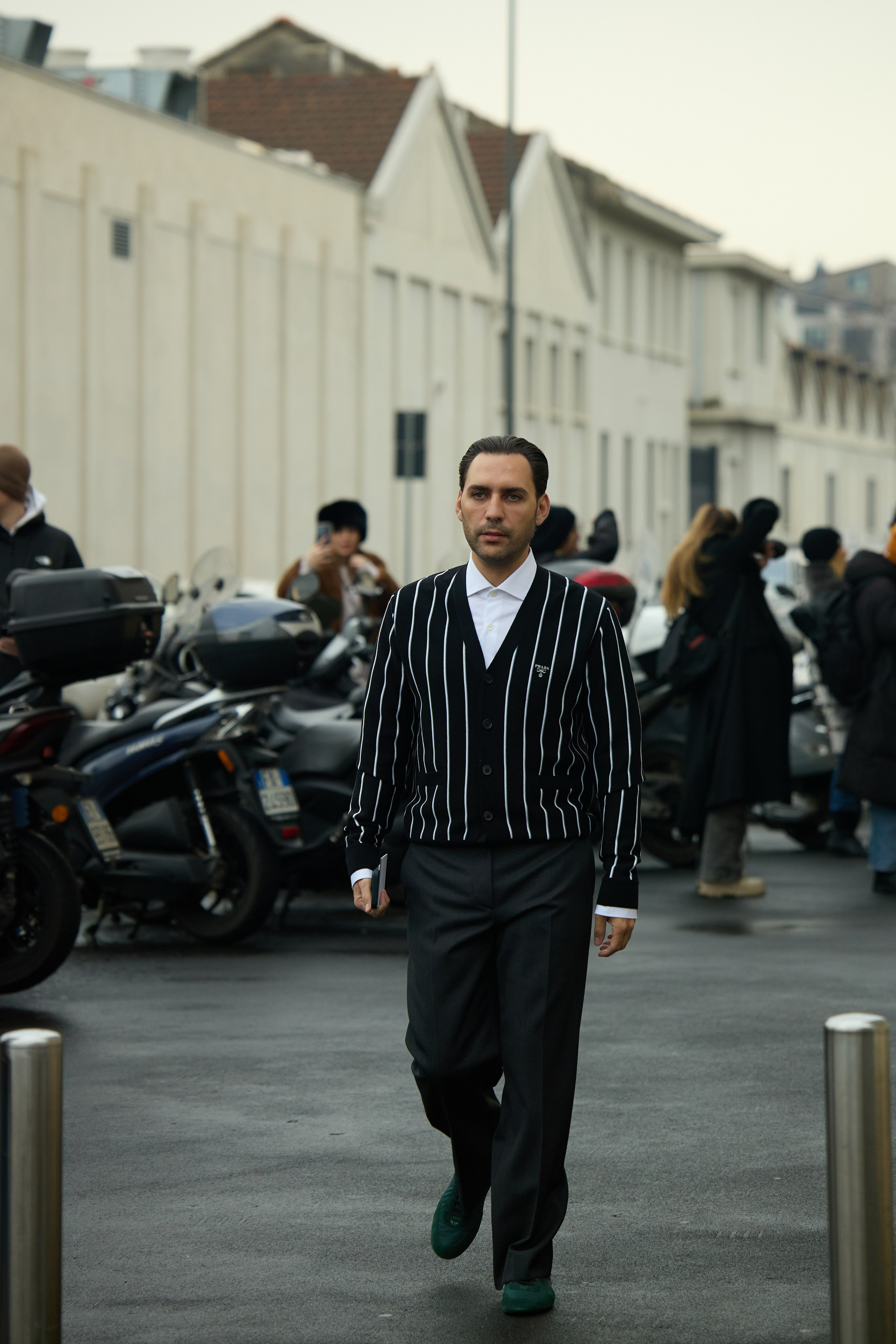 Milan Fashion WeekMens Fall/Winter 25/26 Prada. Photographer in Milan Ivan Goncharov