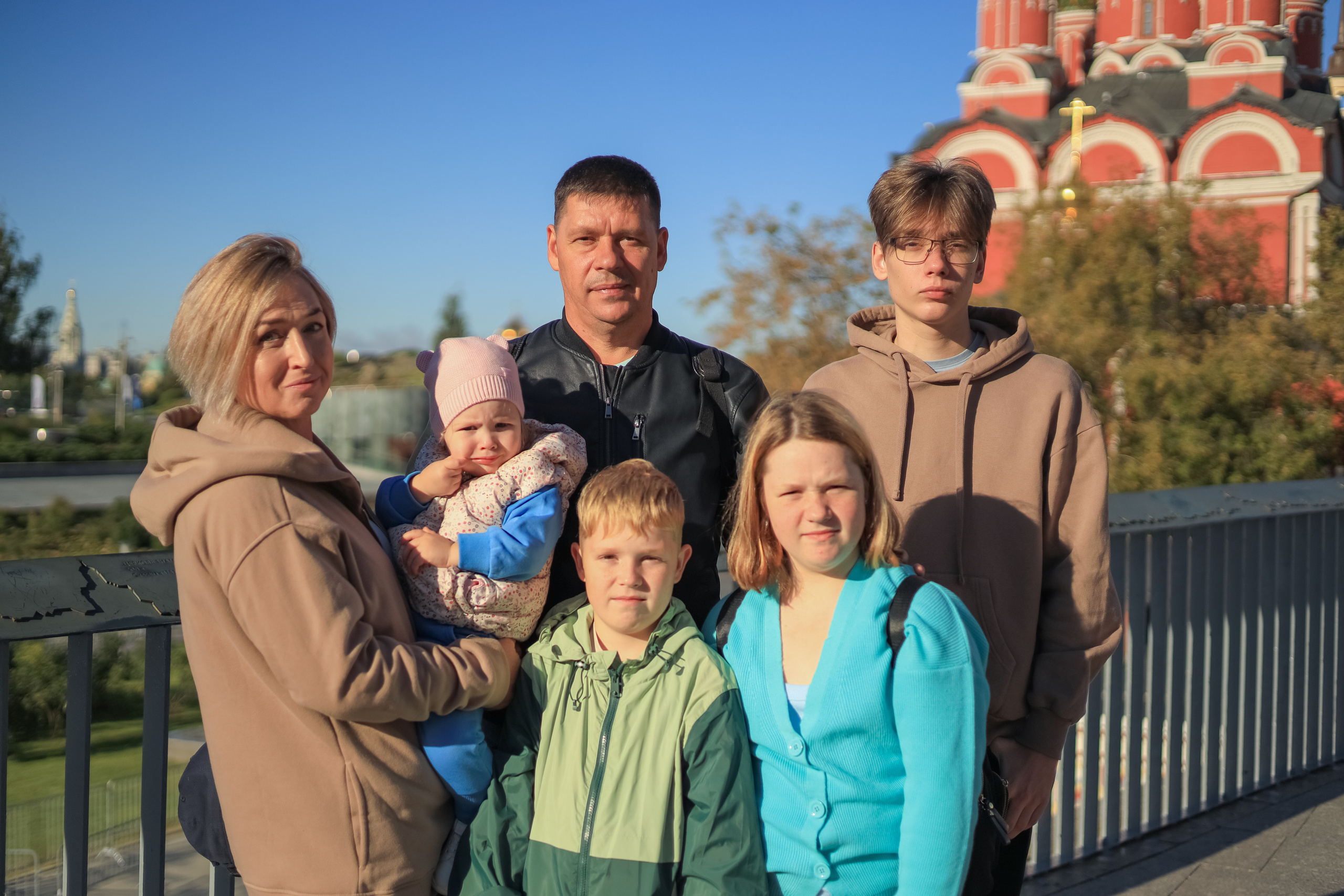 Семейная прогулка в Зарядье. Семейный и детский фотограф в Москве и Московской области