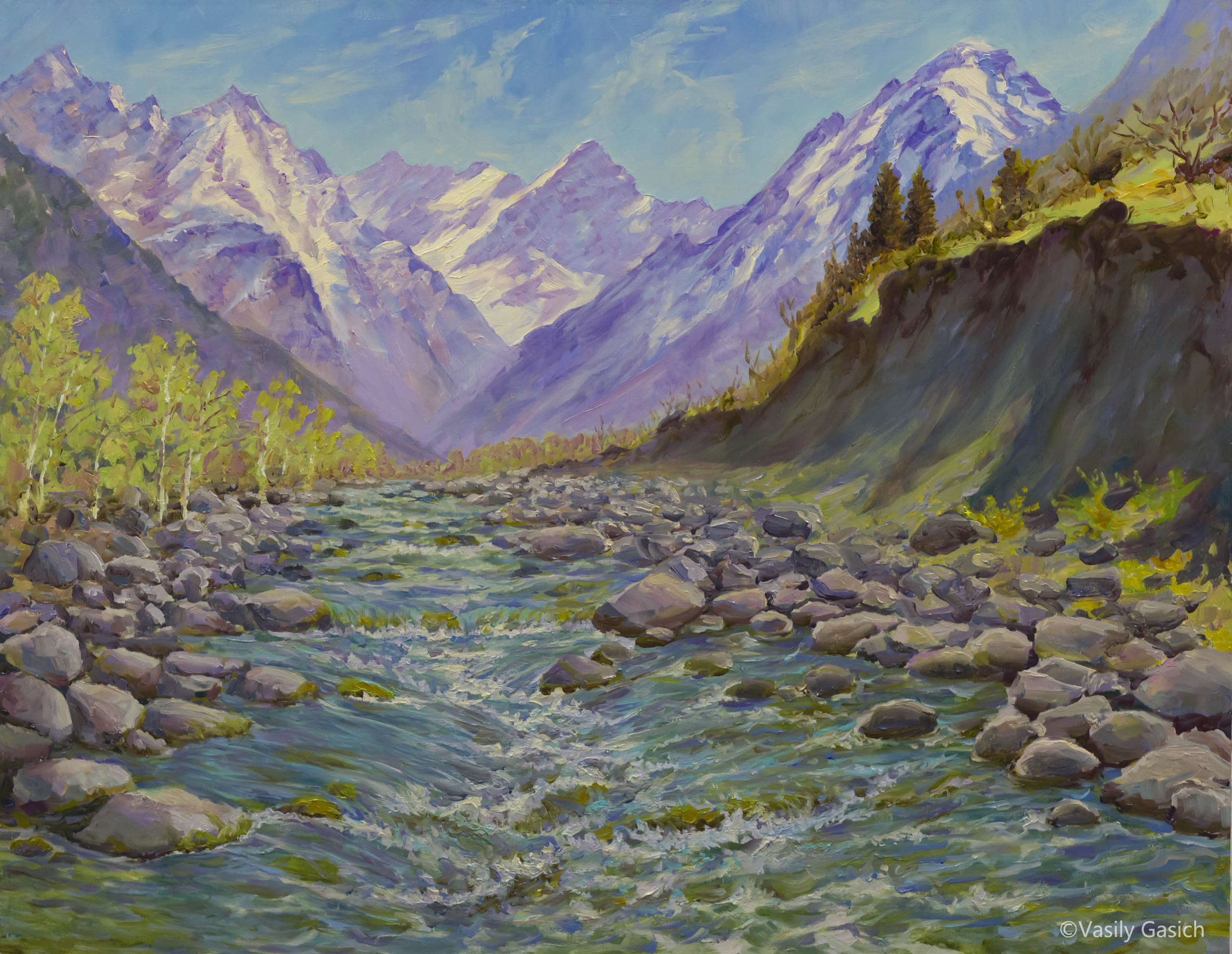 Памир, Тянь-Шань. Художник Василий Гасич