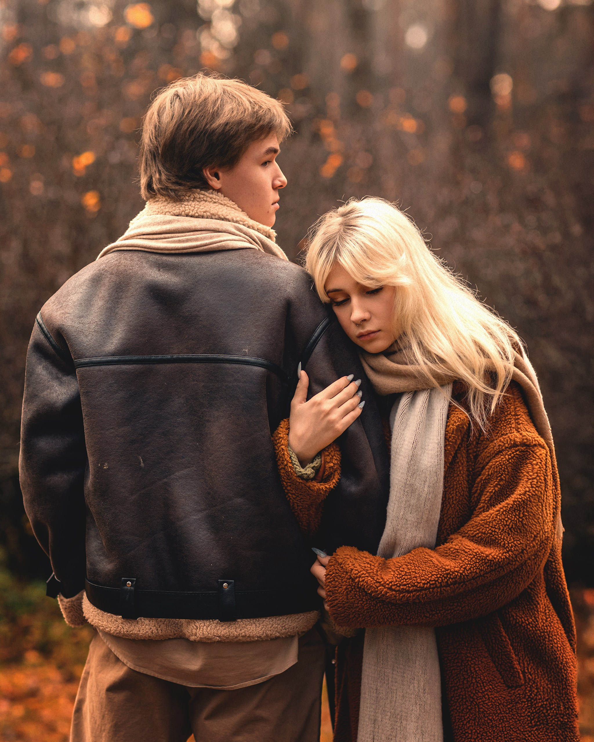 Осенняя лавстори. Детский и семейный фотограф Елена Михайлова в Москве