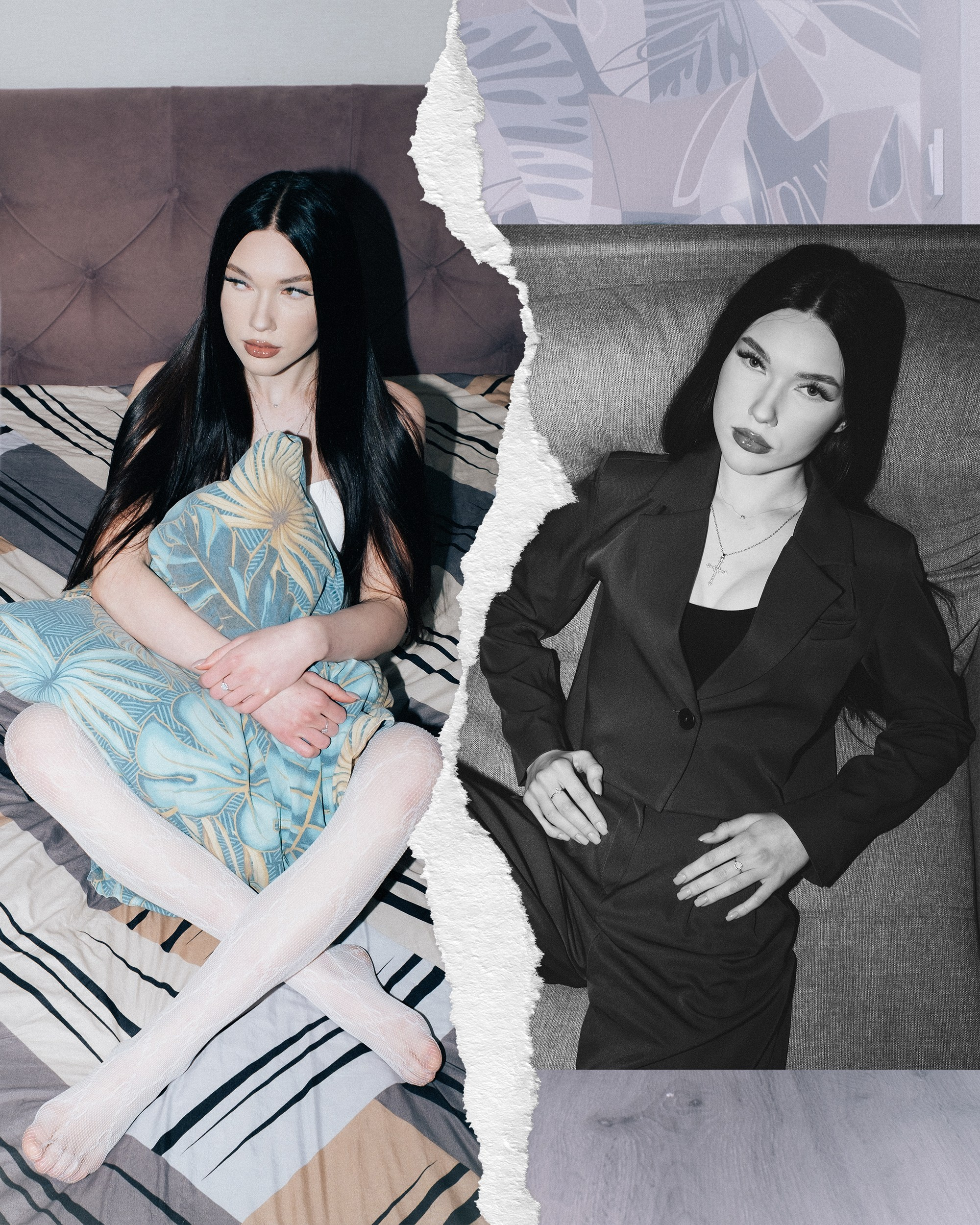 Dasha, колготки, вспышка в лоб. Фотограф в Севастополе Максим Черенёв