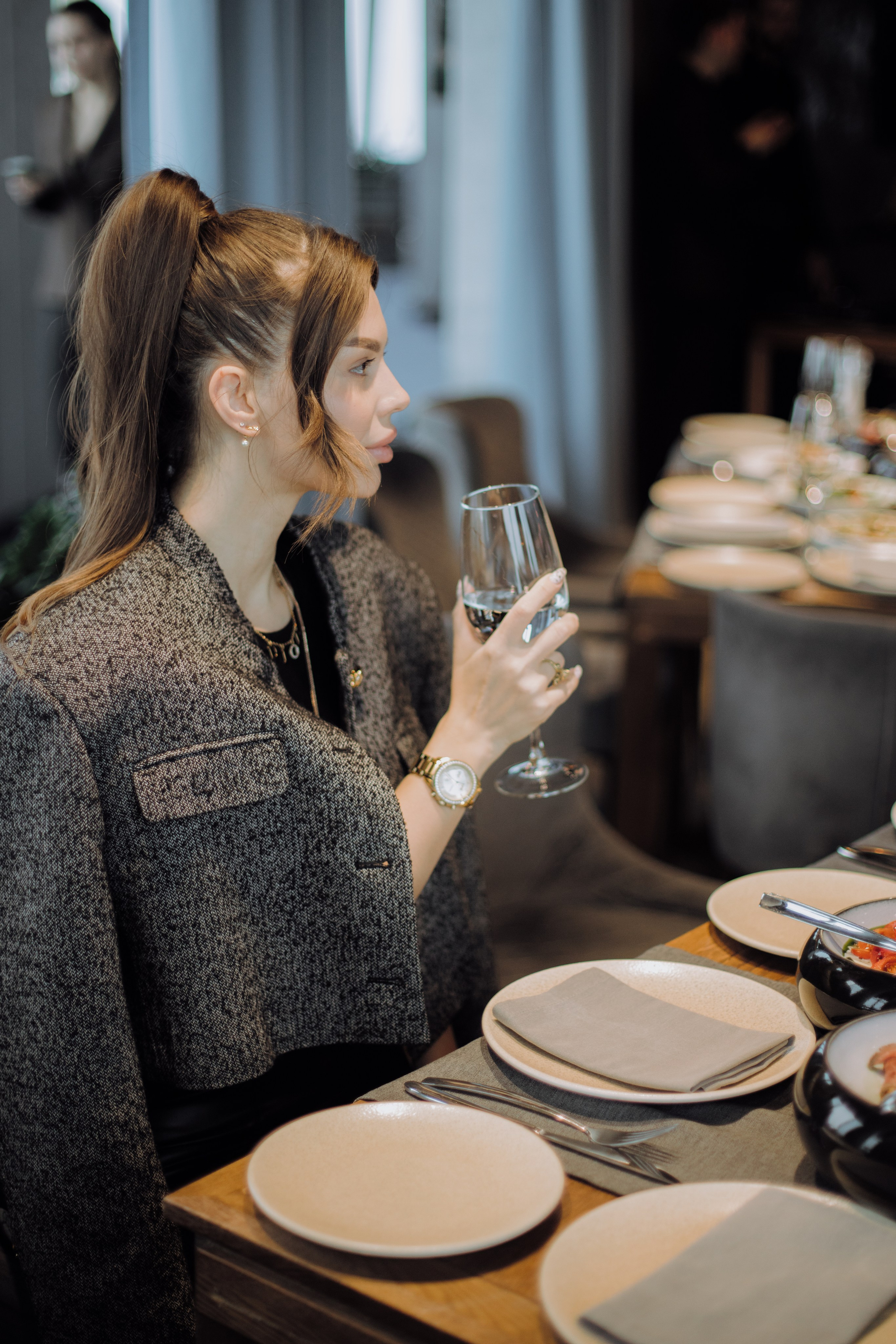 Бизнес завтрак на 89 этаже. Фотограф в Москве и Санкт-Петербурге Дарина