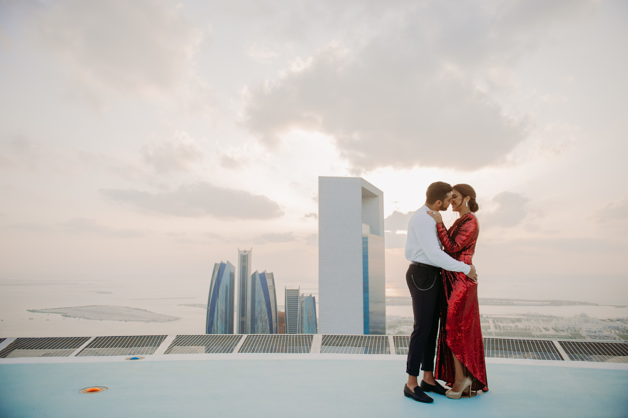Love Story на высоте (Абу Даби). Фотограф в Москве и Санкт-Петербурге Дарина