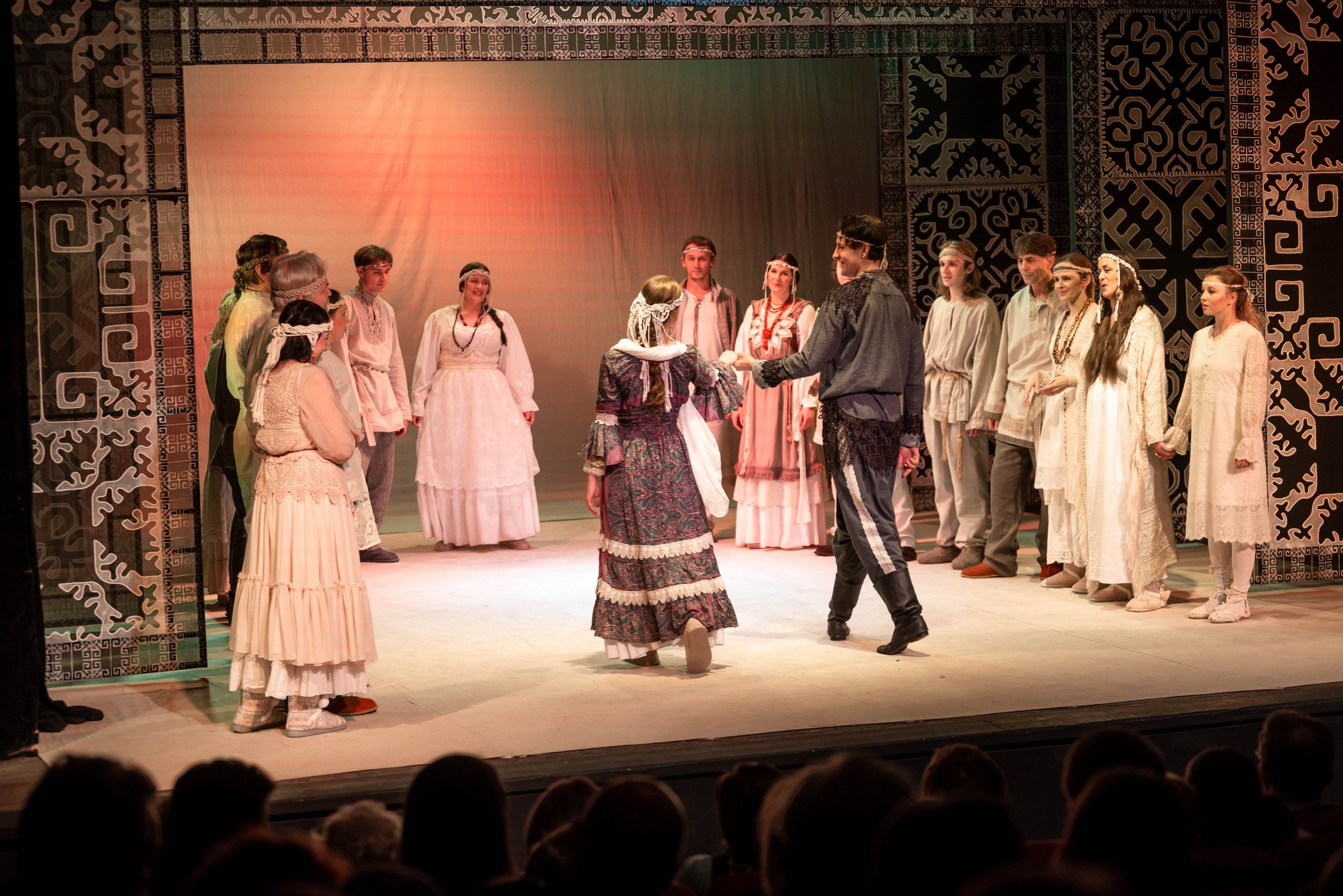 Декорации для спектакля «Снегурочка» | Историко-этнографический театр. История занавеса. Превращаем идею в технологию