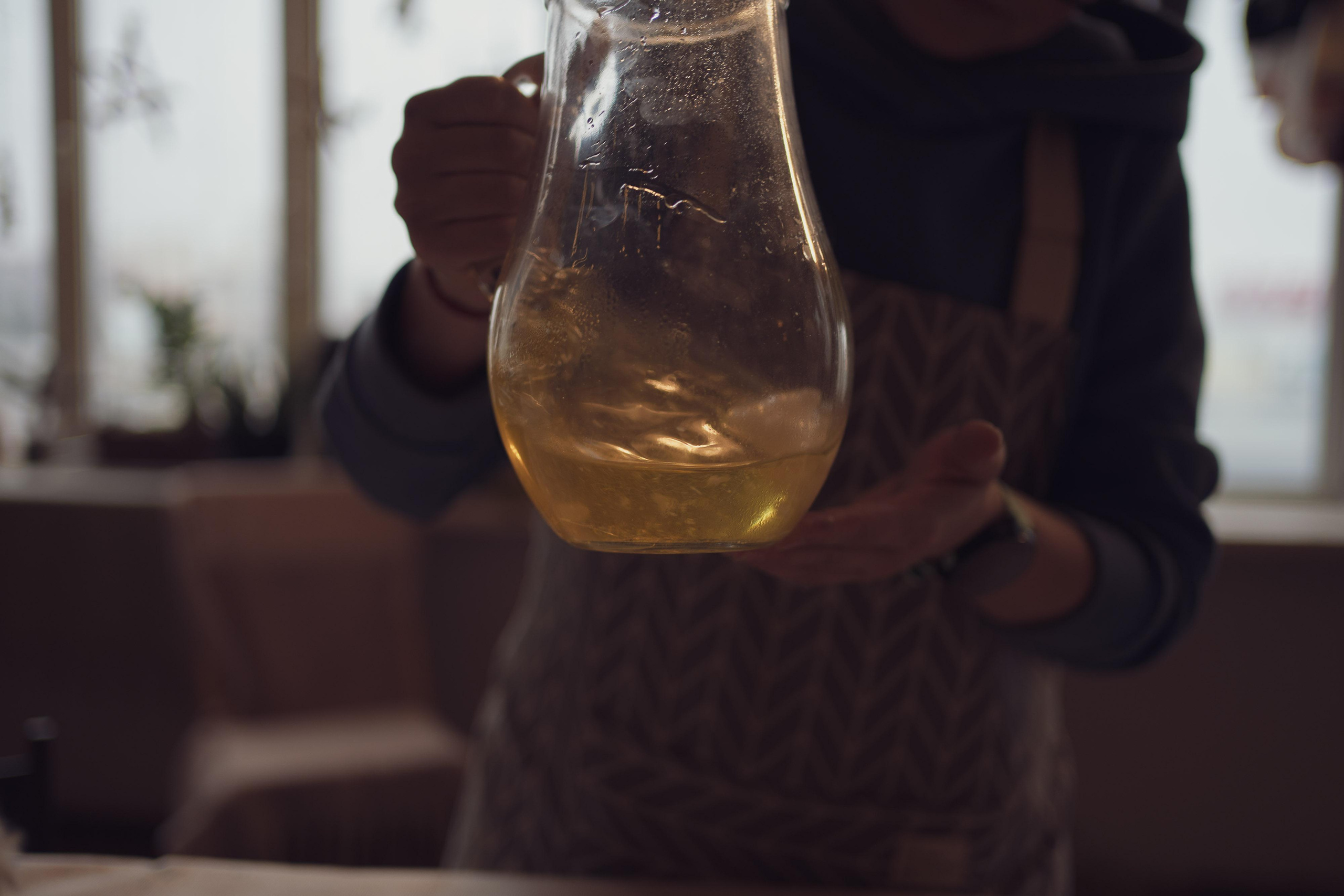 Растопленный соевый воск