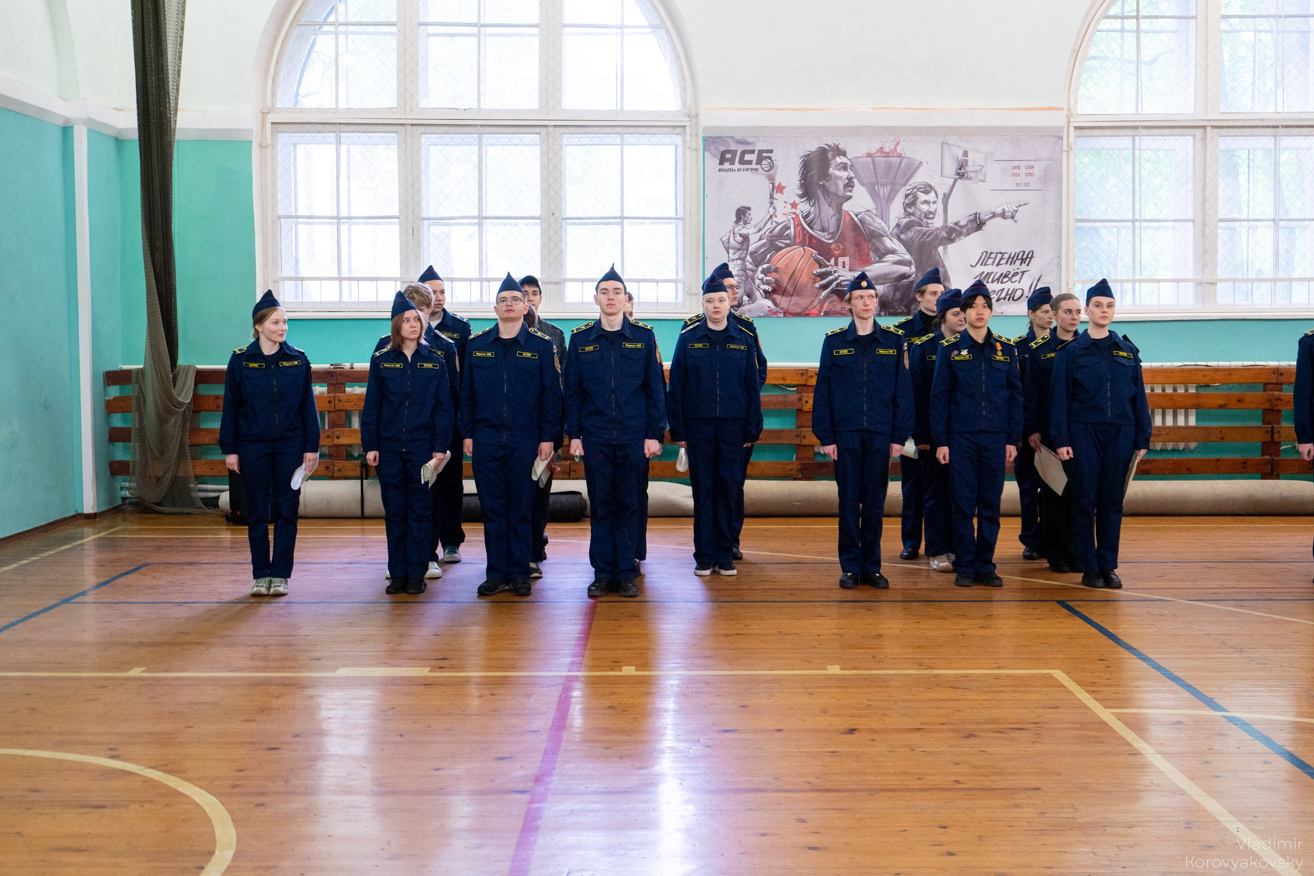 Торжественное закрытие курса военной подготовки. Фотограф Владимир Коровяковский