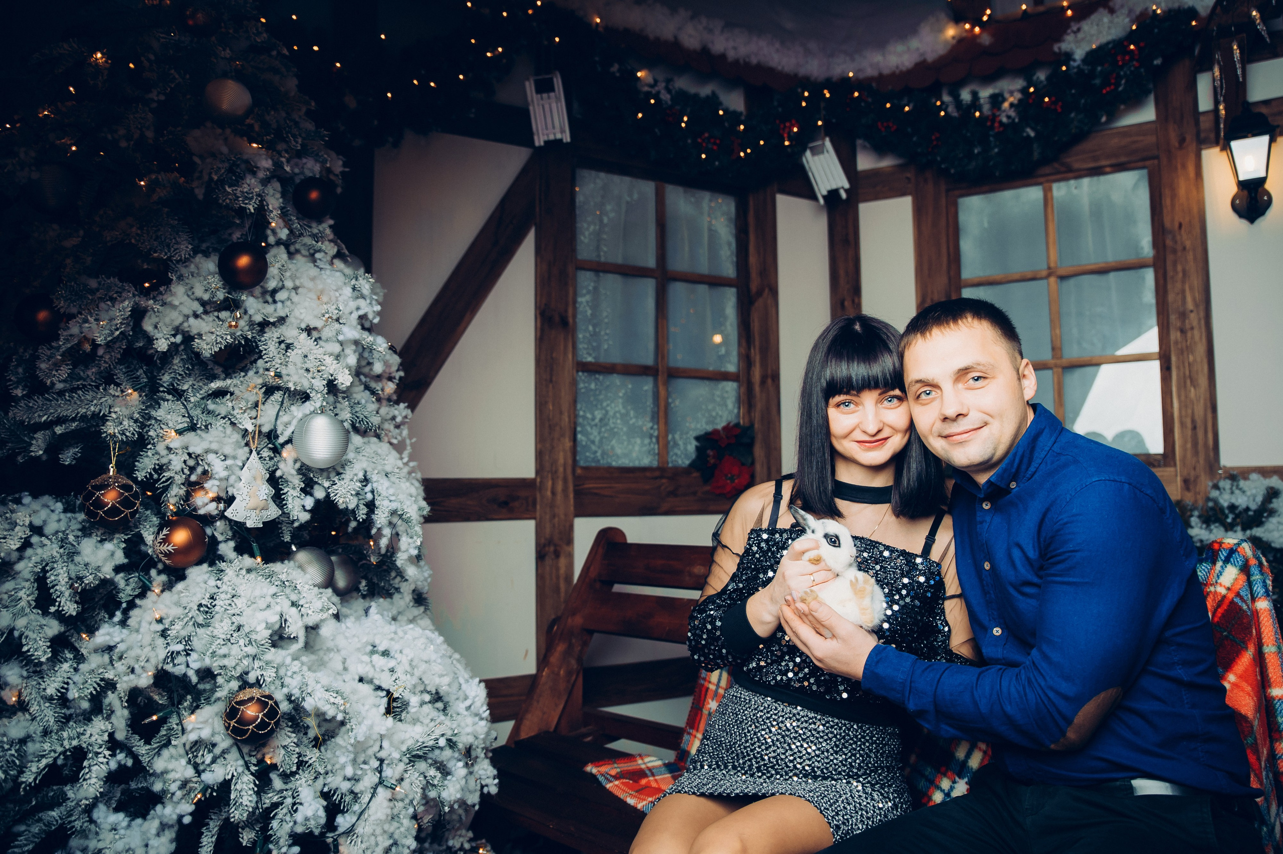 Новогодняя фотосессия в студии Минск, новогодняя лав стори