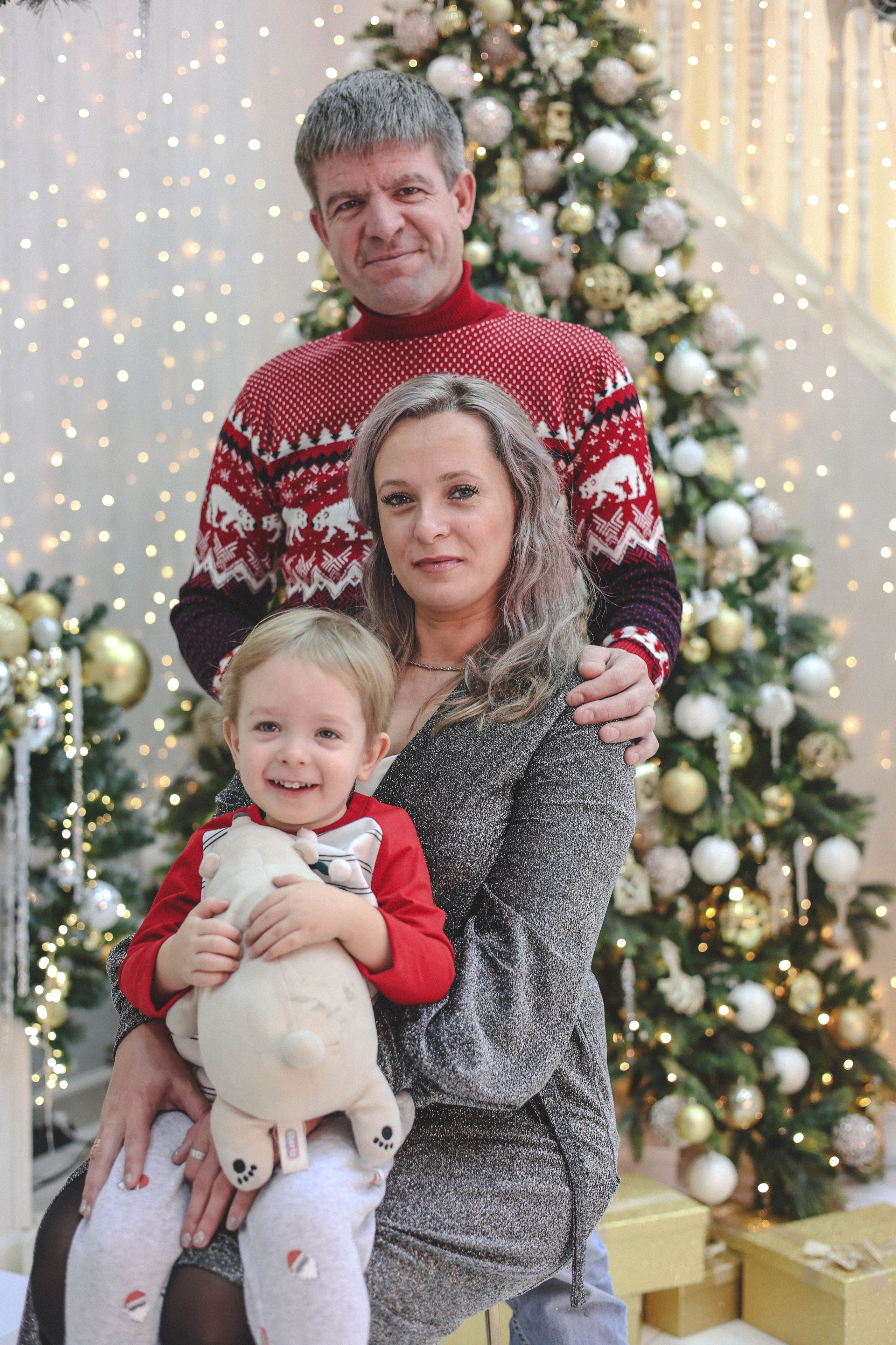 Новогодняя история «Ирина и ее семья». Фотограф в Москве Анастасия Калинина