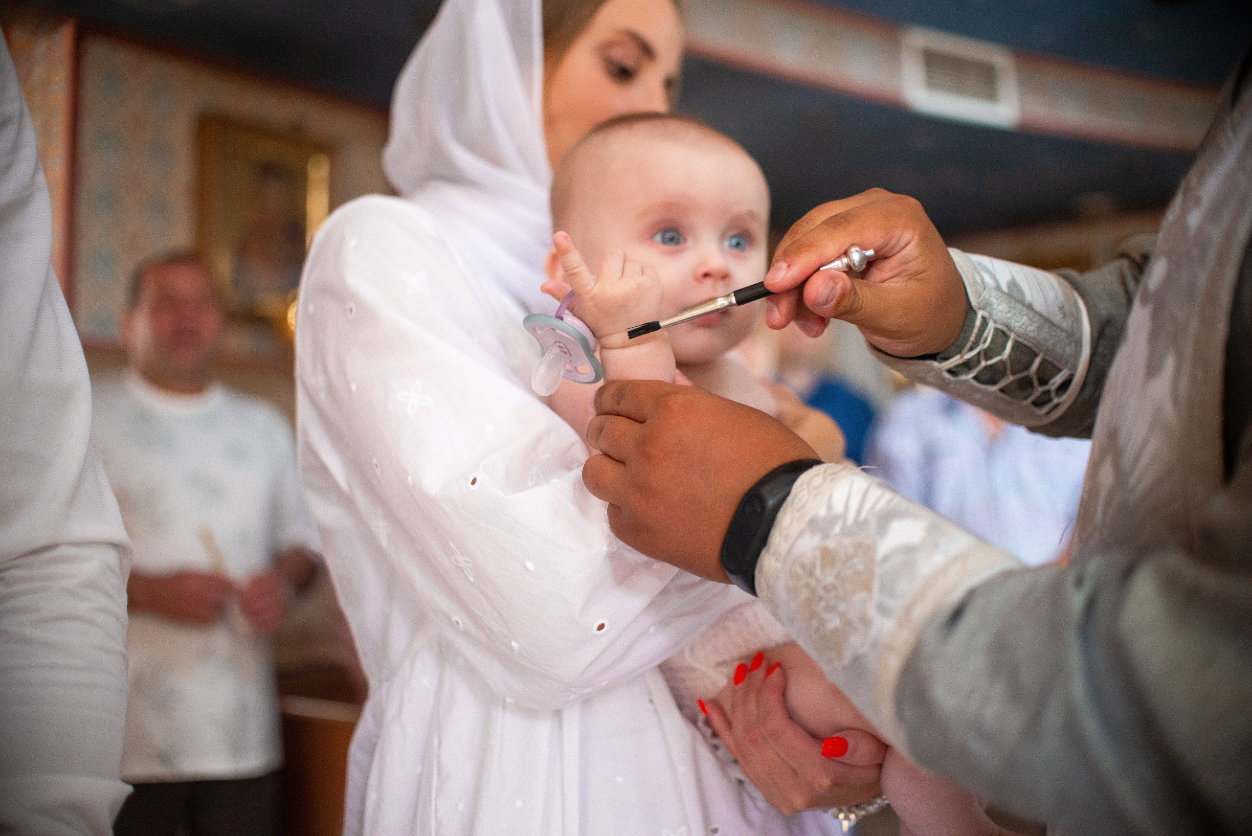Крещение Есении в хр.Андрея Первозванного. Семейный фотограф на выписку из роддома и крещение Минск Настя Гришук