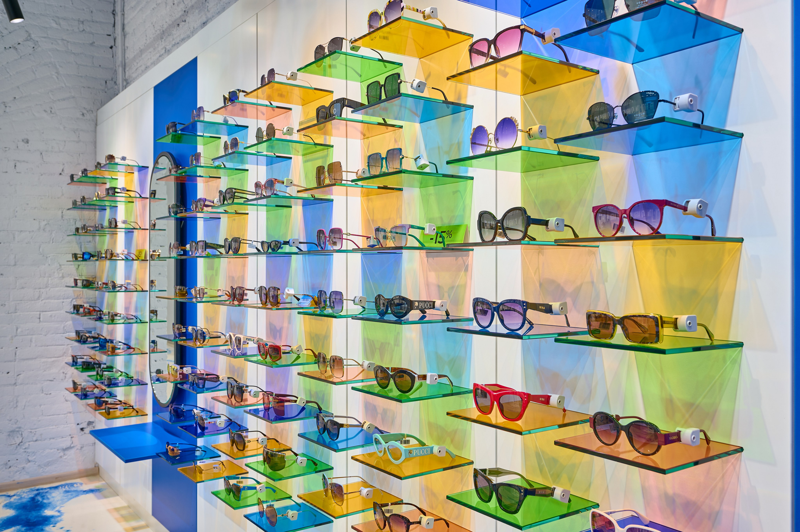 очки цветные оформления 