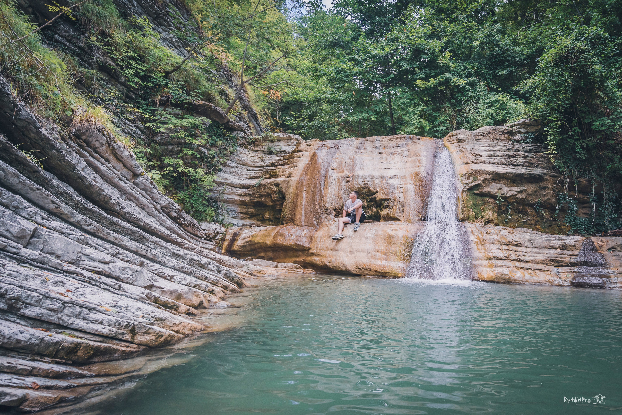 Поход на водопады Куаго с командой Мадьяр 23.07.24. Репортажный фотограф в Краснодаре Рындин Дмитрий