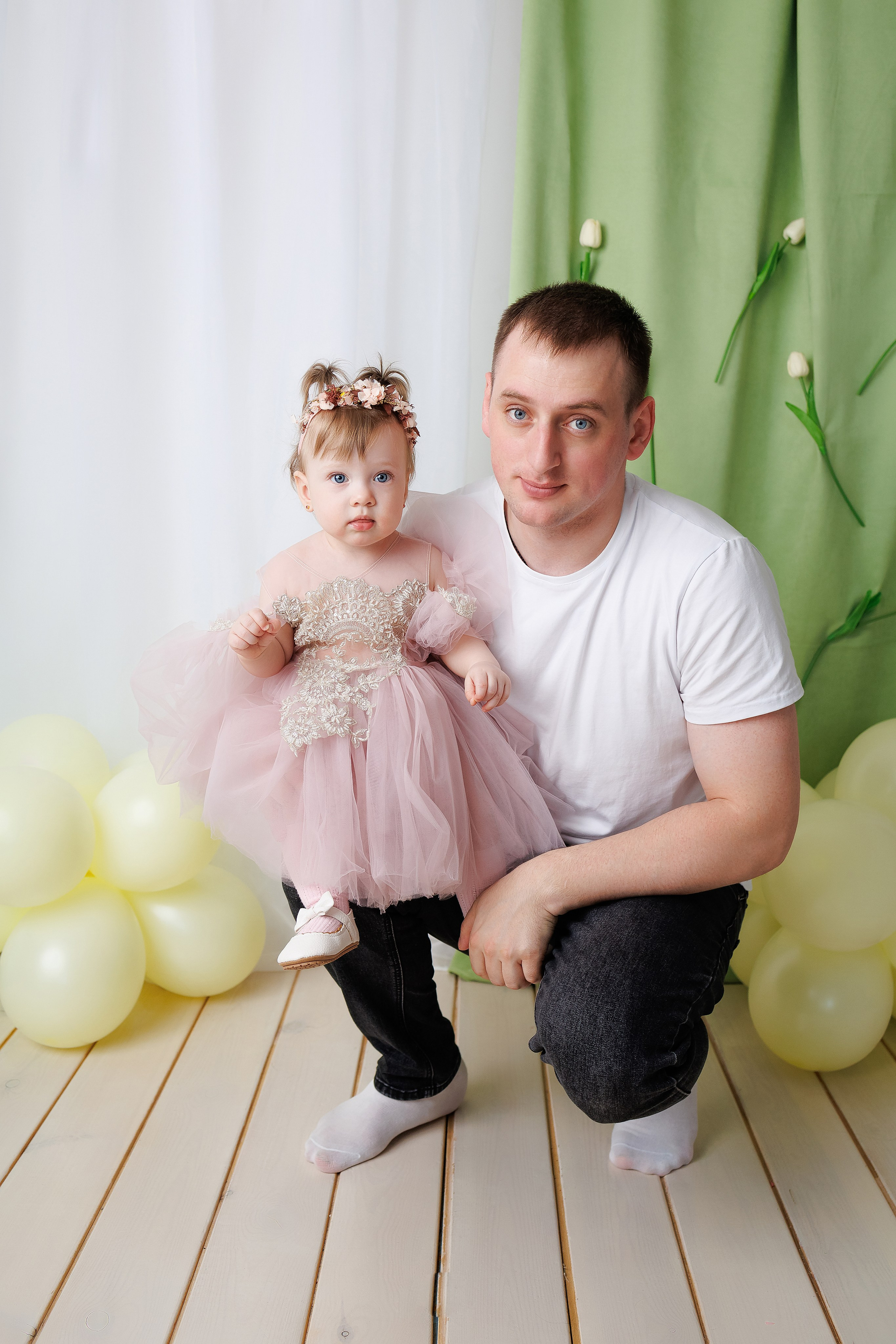 Аделине 1 годик. Фотограф новорожденный малышей Новосибирск