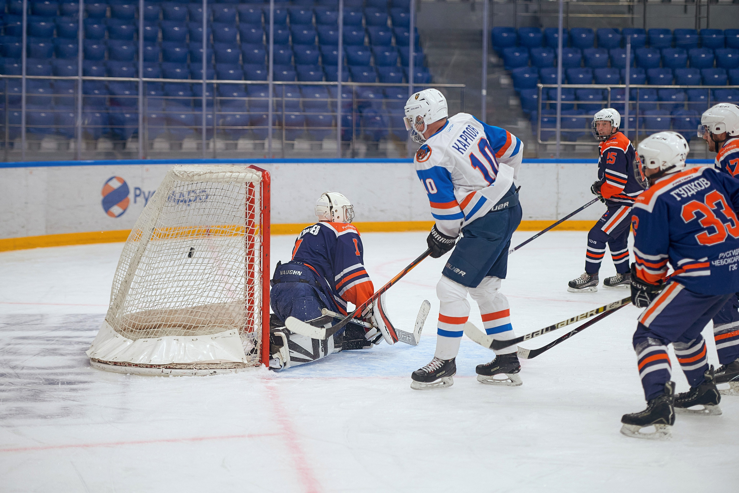 Портфолио репортажной фотосъёмки: Кристалл арена — Хоккей — РусГидро. Фотограф Яковлев Роман — Красноярск