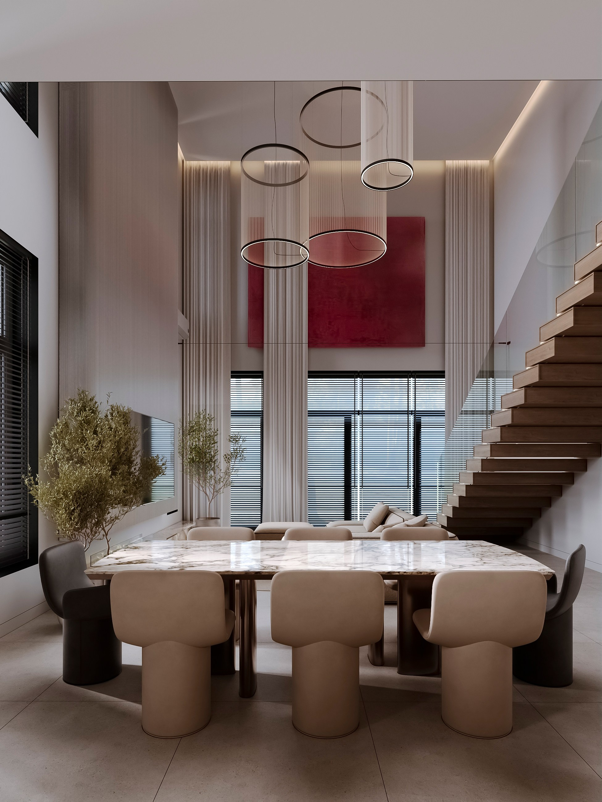 House 215. Визуализация интерьера Corsa Render