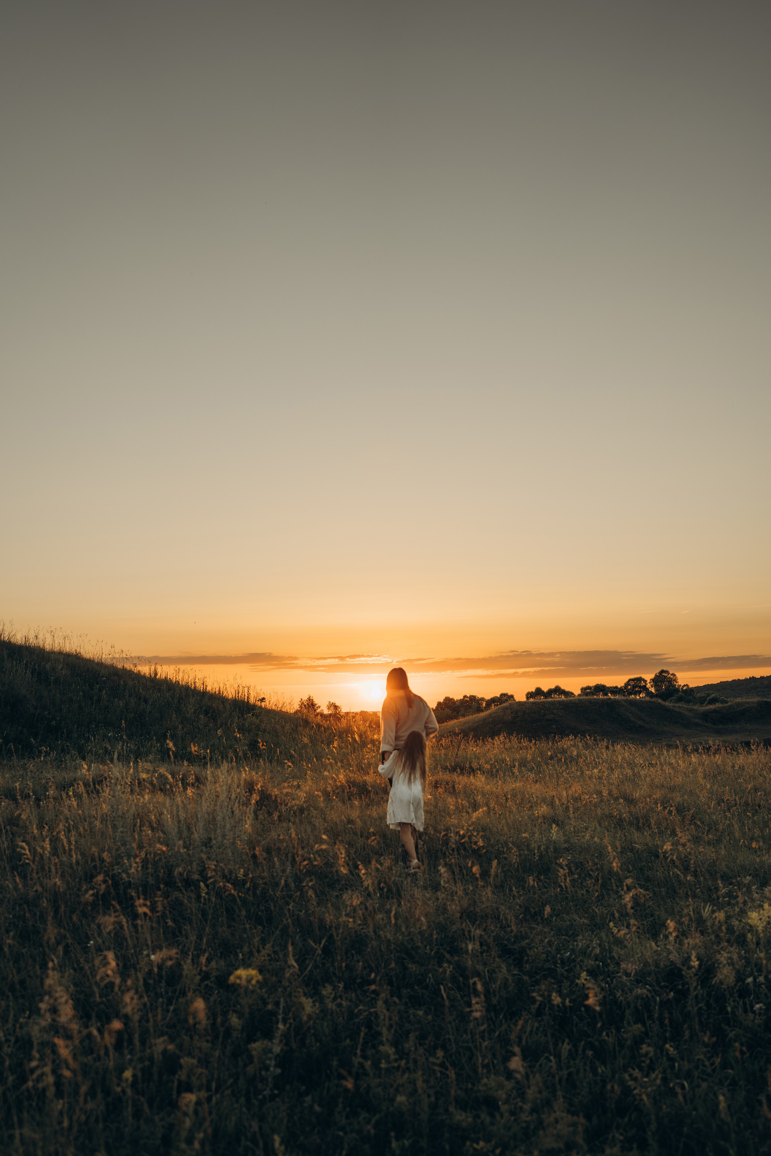 Летний луг, закат. Семейный фотограф Москва. Фотограф беременности и материнства Москва