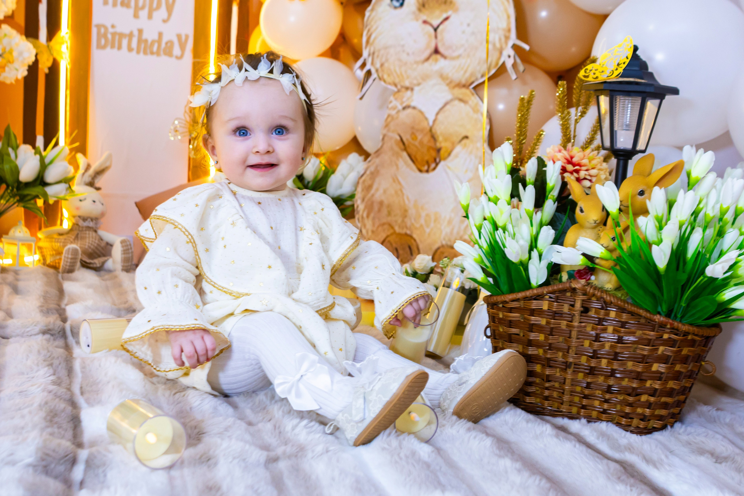 Малышка зайчик. Детская фотостудия «Чудо малыш»