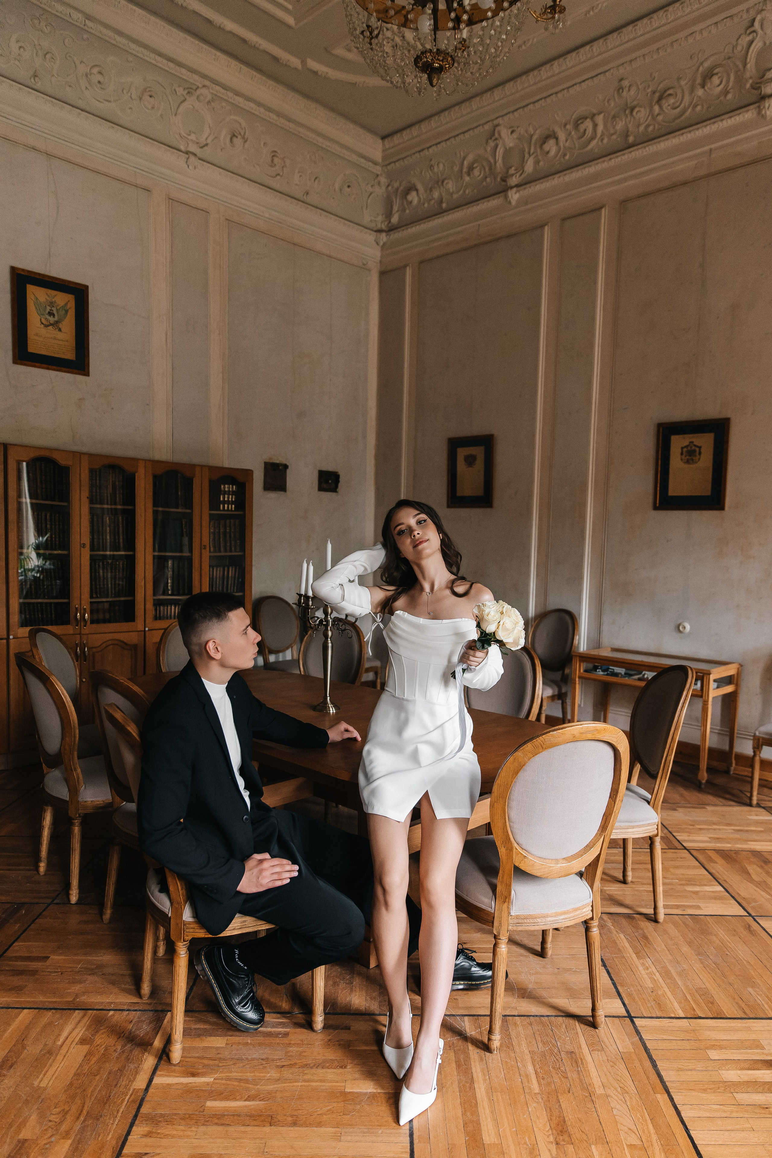 Свадебная фотосессия в Библиотеке-читальне им. А. С. Пушкина. Фотограф и видеограф Анна Домашенко