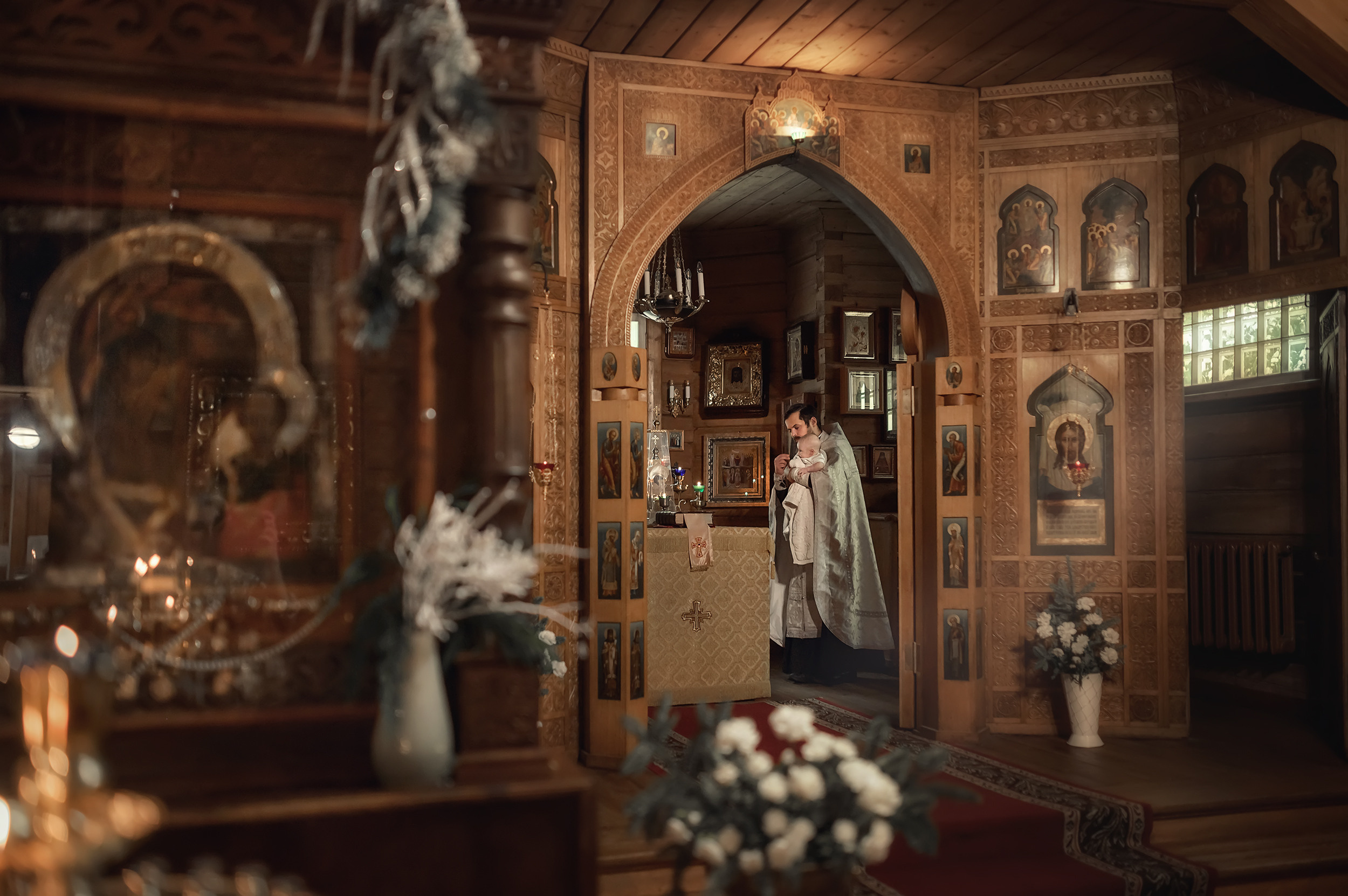 Храм Казанской иконы Божьей матери, п. Вырица. Фотограф на Крещение в Санкт-Петербурге