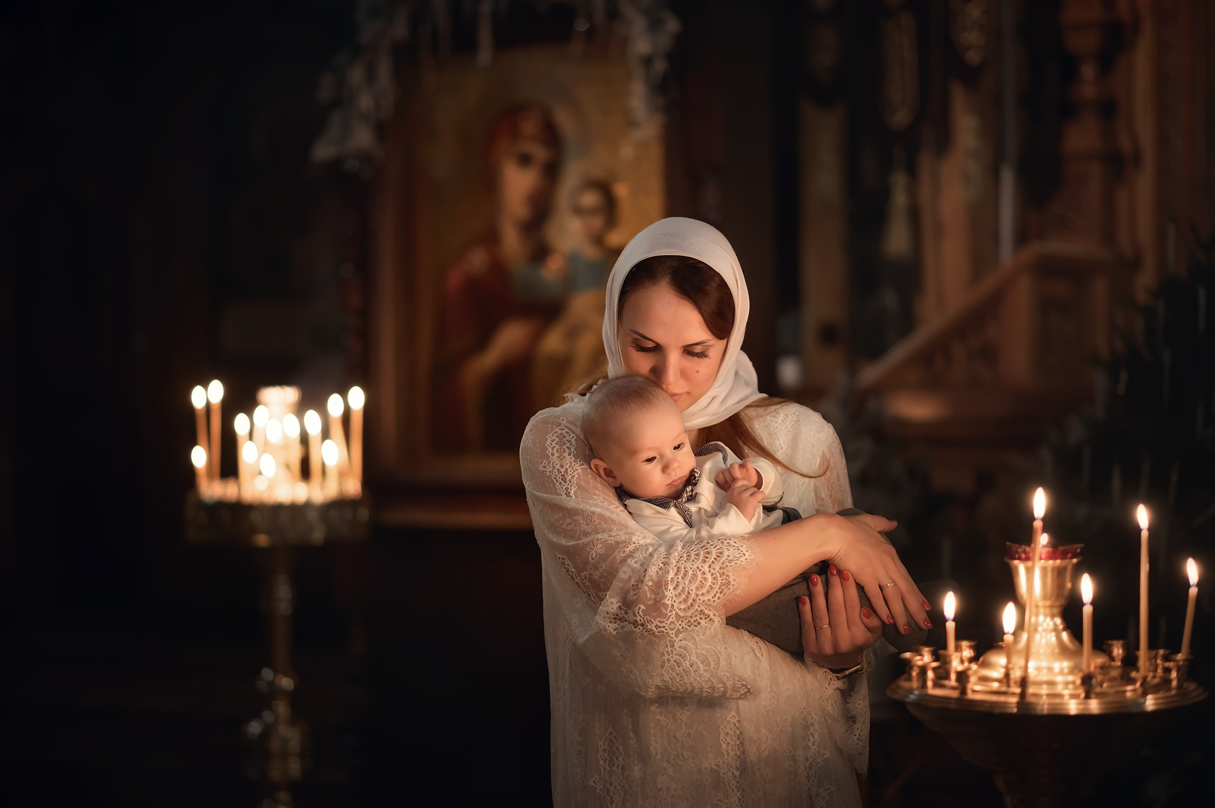 Храм Казанской иконы Божьей матери, п. Вырица. Фотограф на Крещение в Санкт-Петербурге