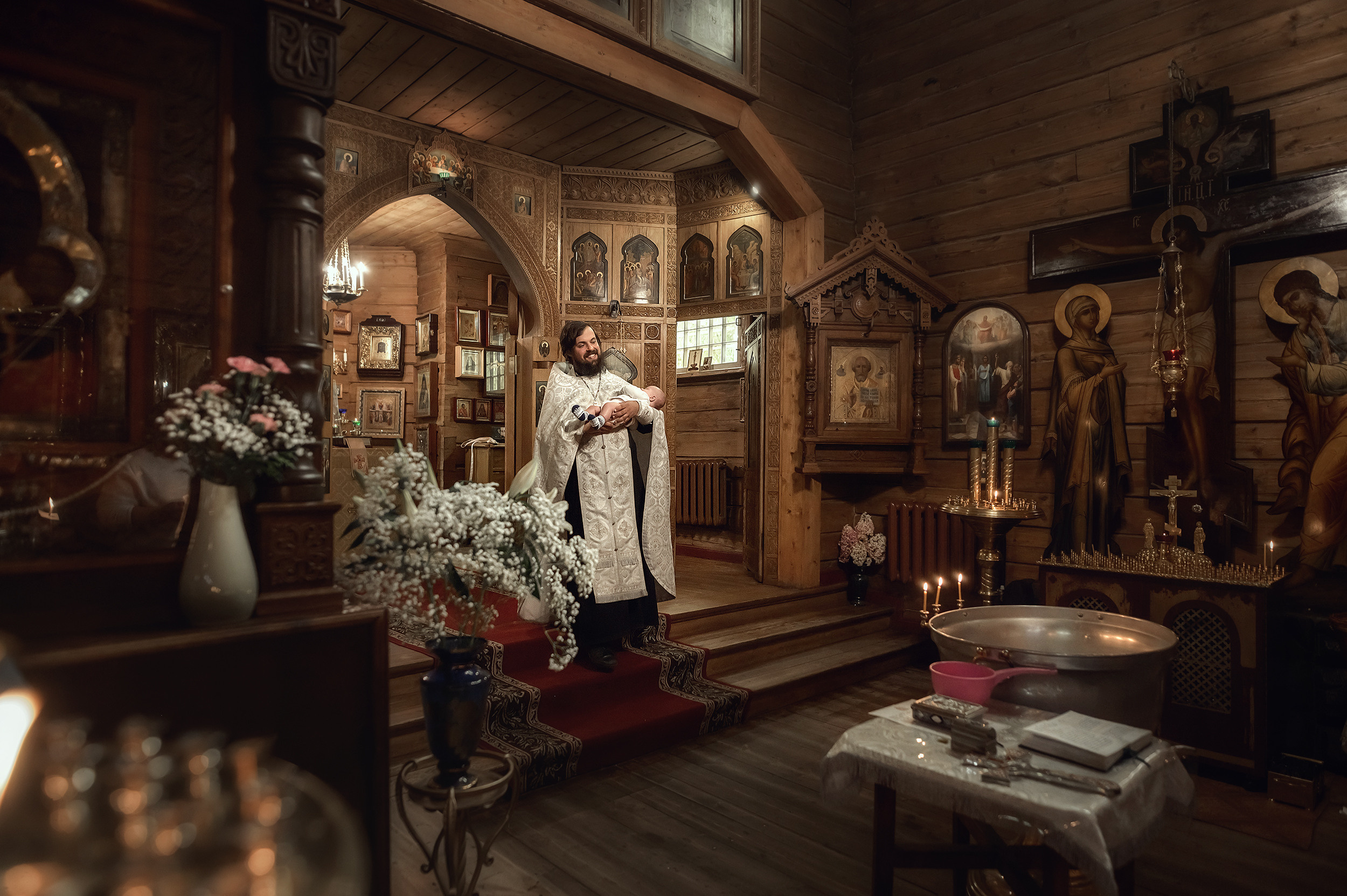 Храм Казанской иконы Божьей матери, п. Вырица. Фотограф на Крещение в Санкт-Петербурге