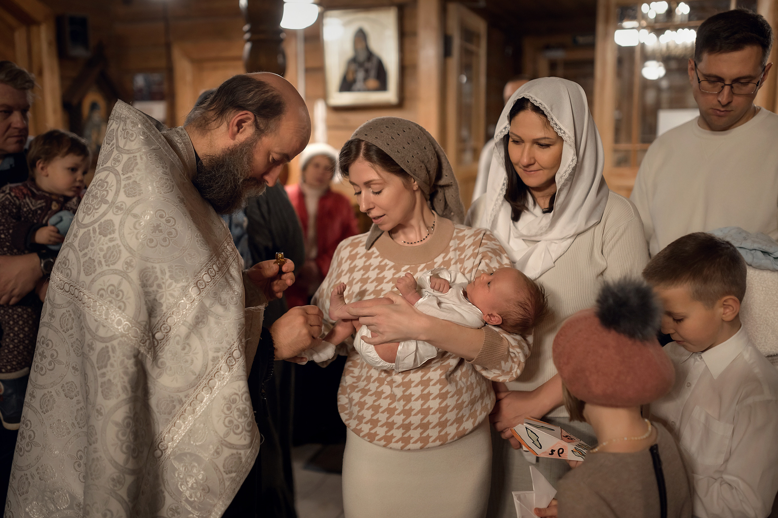Храм Казанской иконы Божьей матери, п. Вырица. Фотограф на Крещение в Санкт-Петербурге