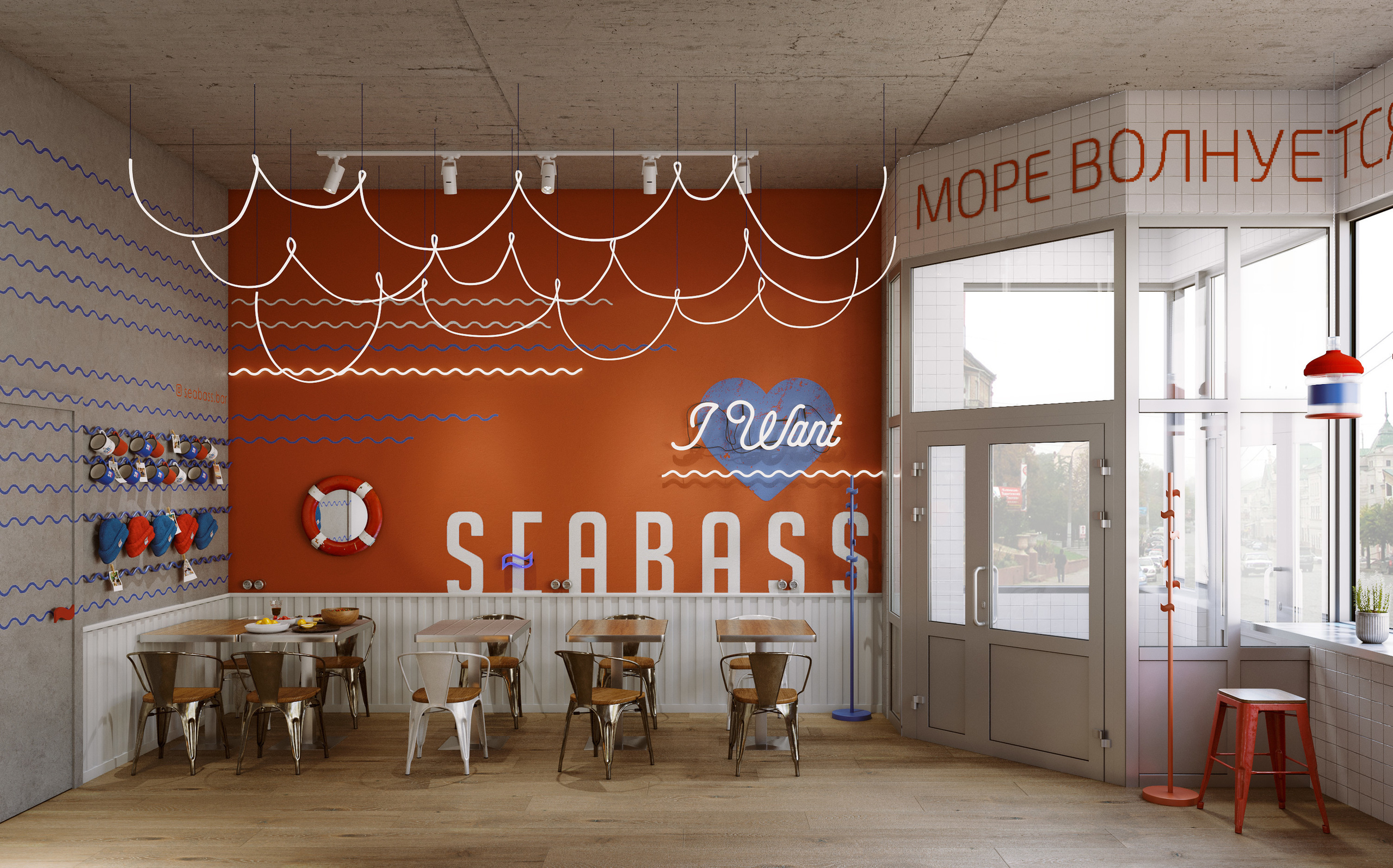 SEABAS BAR. Branding and Interiors
