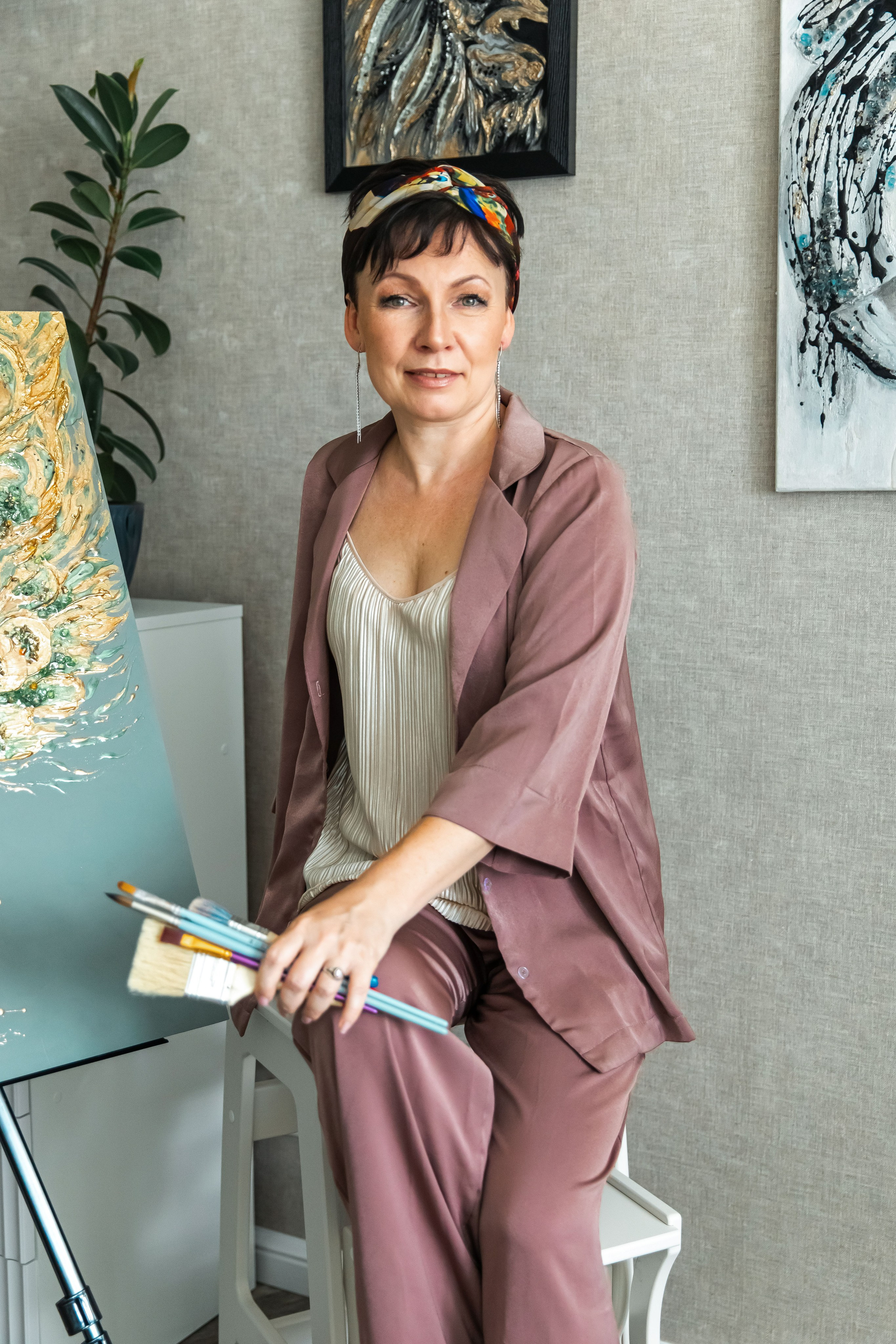 Фотосессия для художницы. Индивидуальный и семейный фотограф Ирина Москвичёва