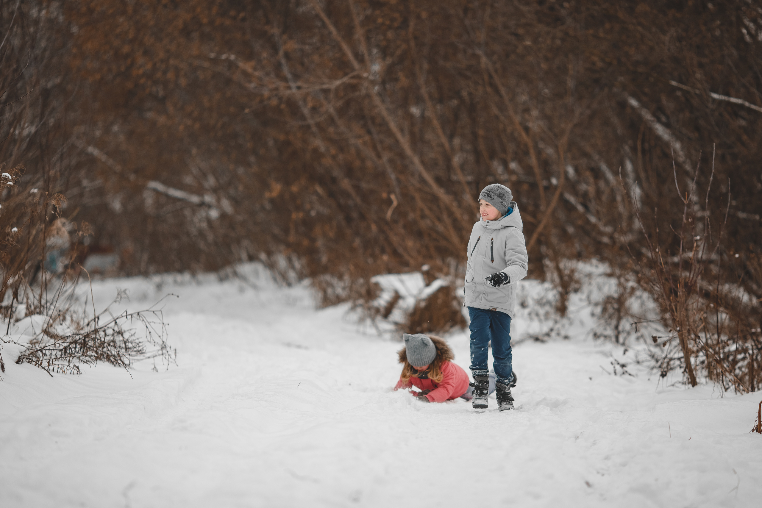 Зимняя фотопрогулка. Свадебный и семейный фотограф Москва Екатерина Верижникова