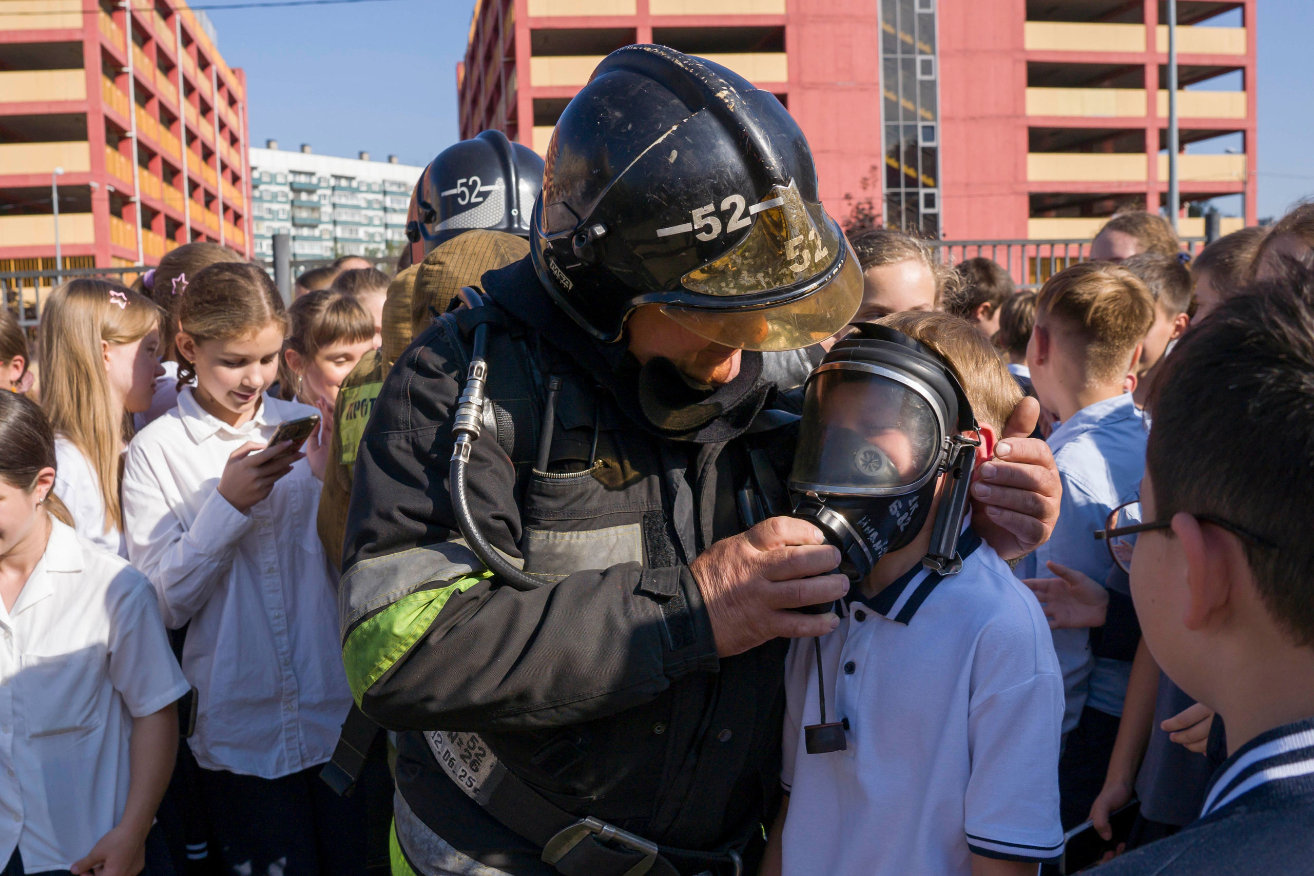 МЧС тренировка эвакуации в школе. Фотограф в Санкт-Петербурге. Репортажная и все съёмки для бизнеса