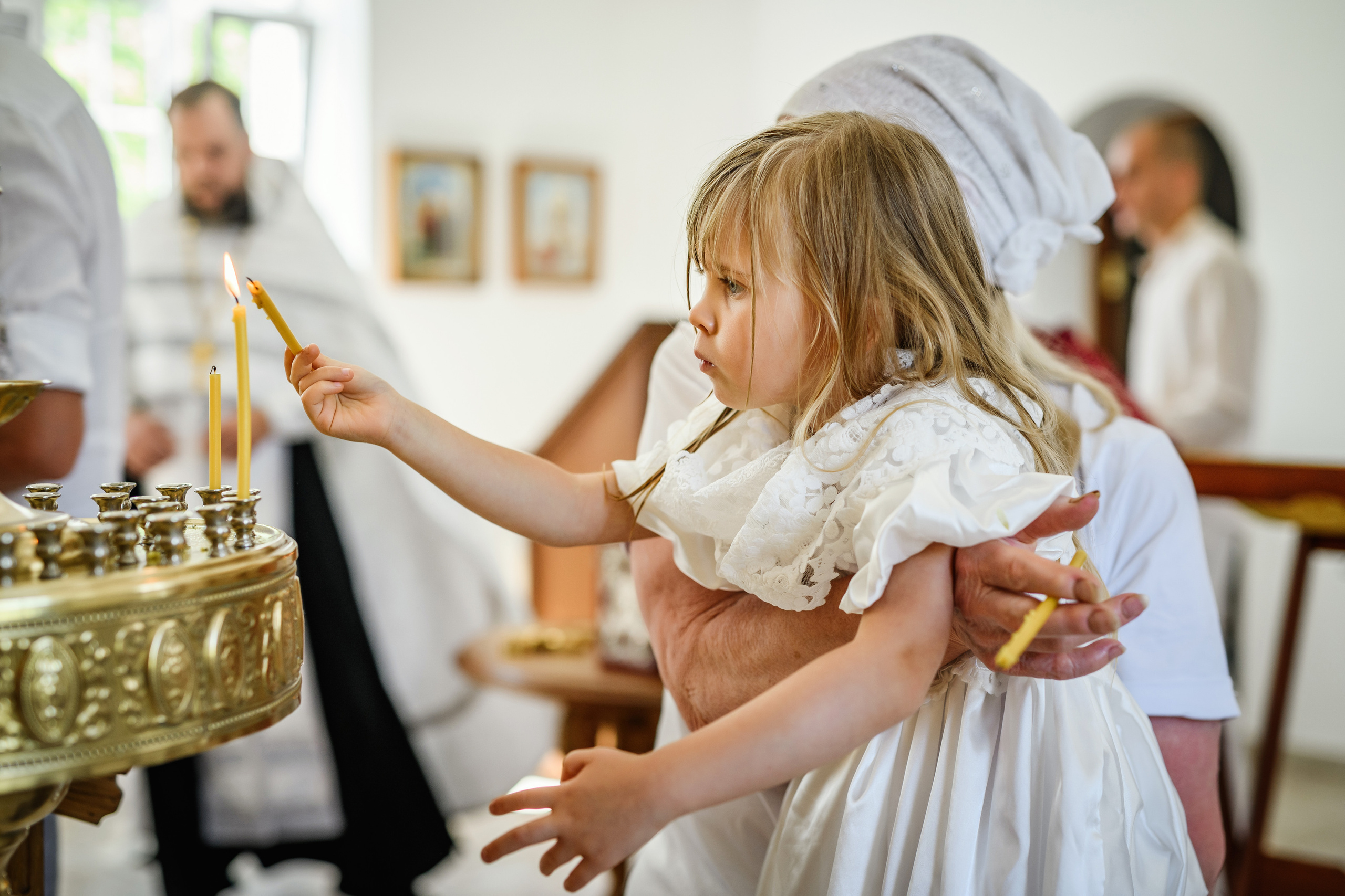 Крещение, таинство, церковь, свеча, праздник