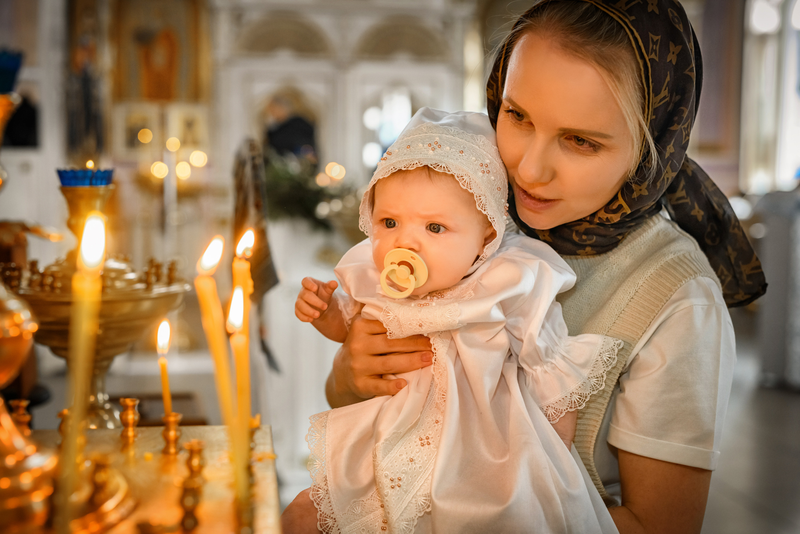 Крещение, таинство, церковь, свеча, праздник