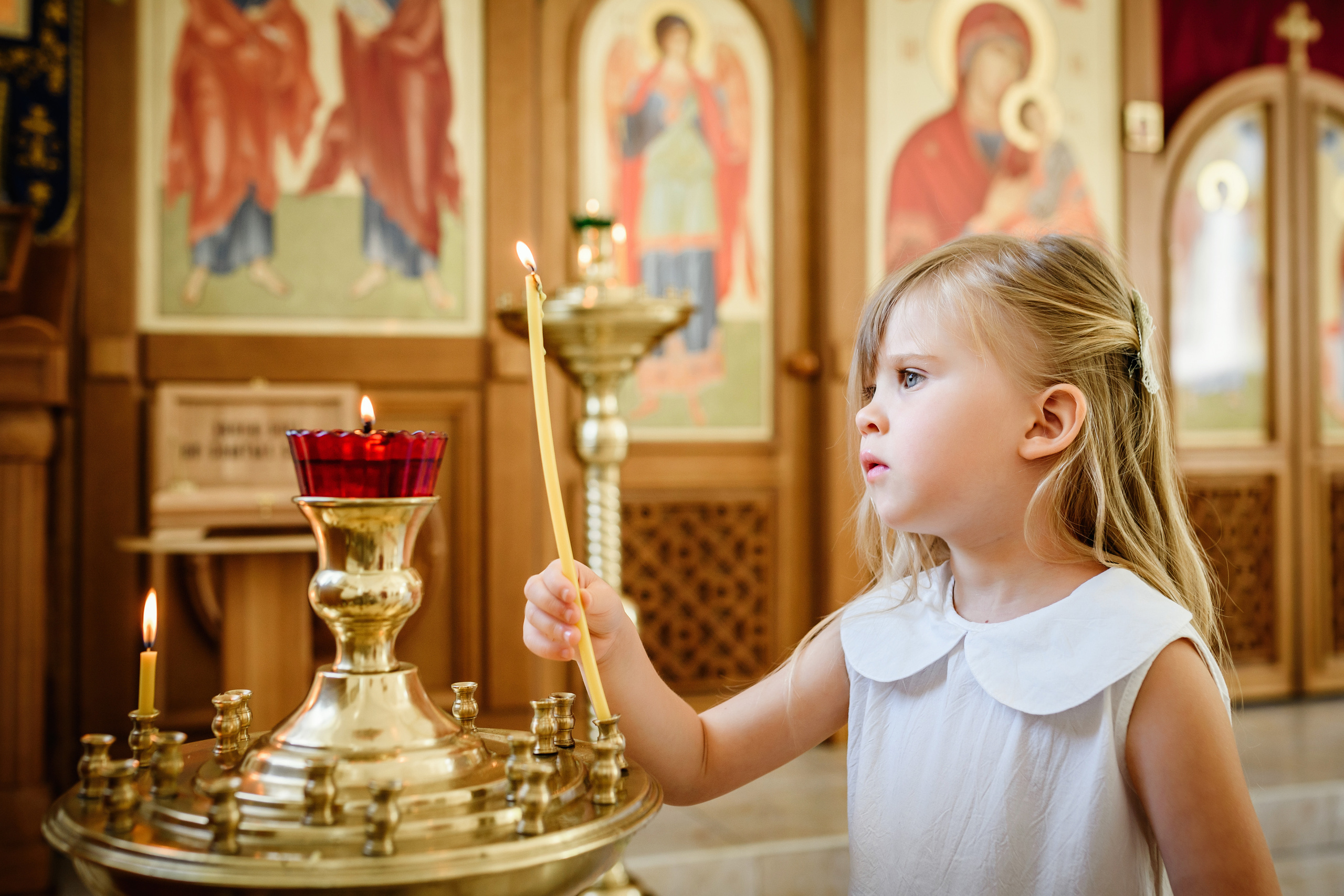 Крещение, таинство, церковь, свеча, праздник