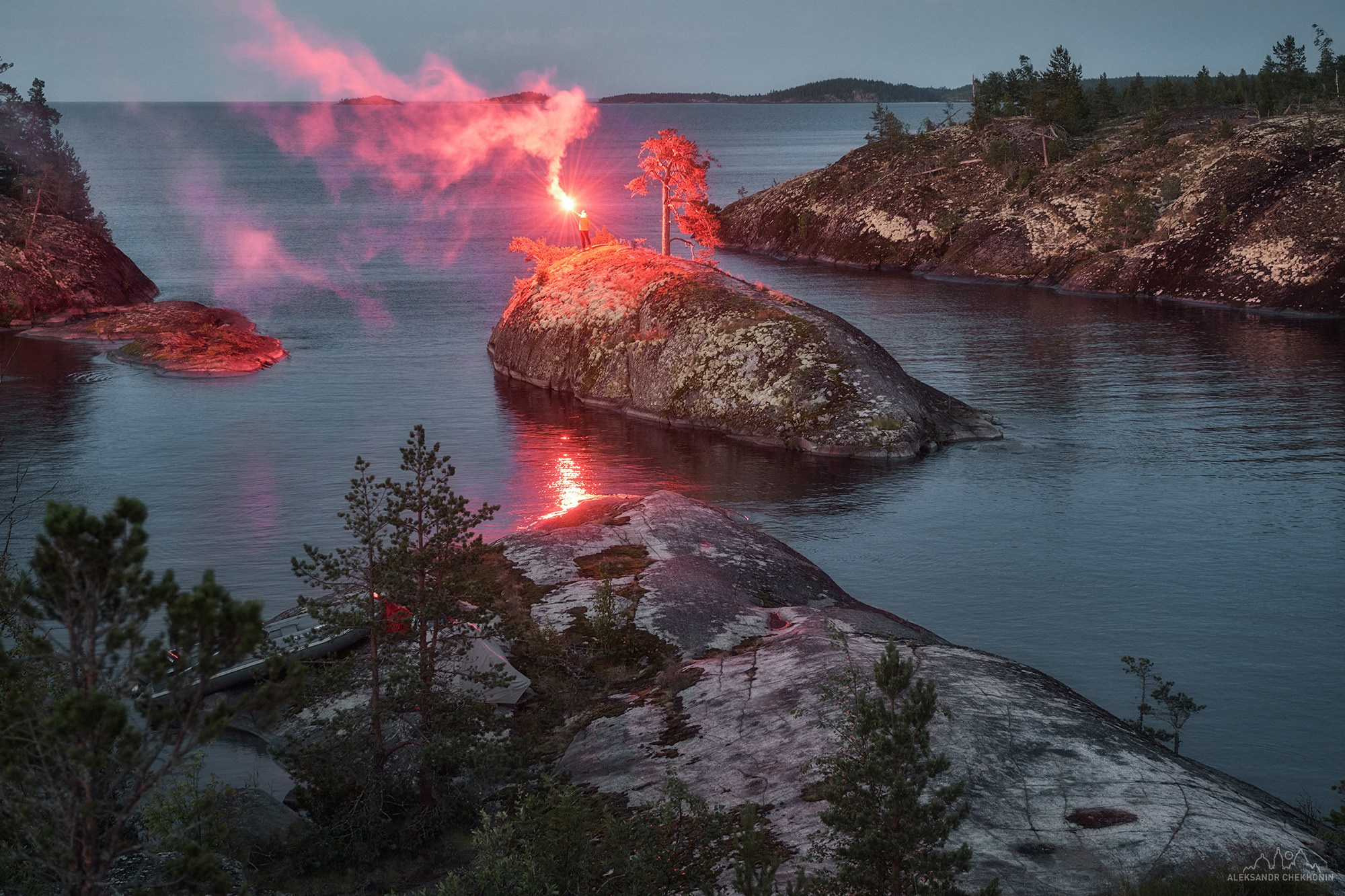 Nightscape. Landscape photographer Aleksandr Chekhonin