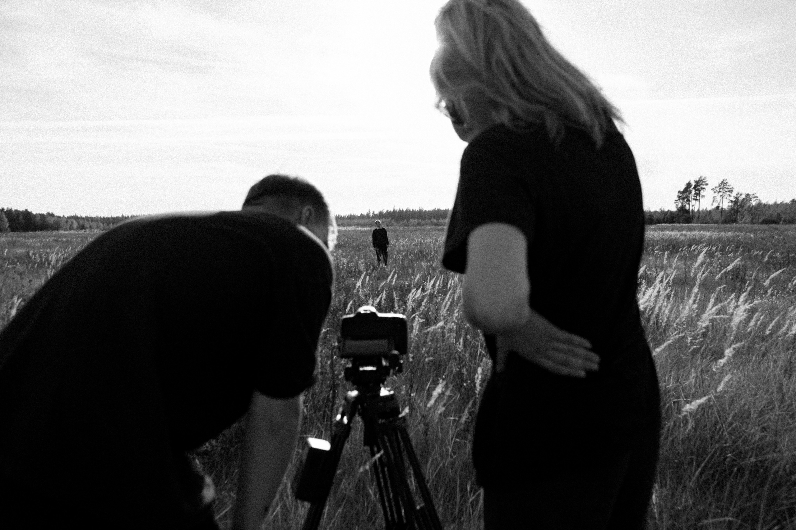 Backstage. Съемка клипа в поле. Фотограф Анастасия Кулешова