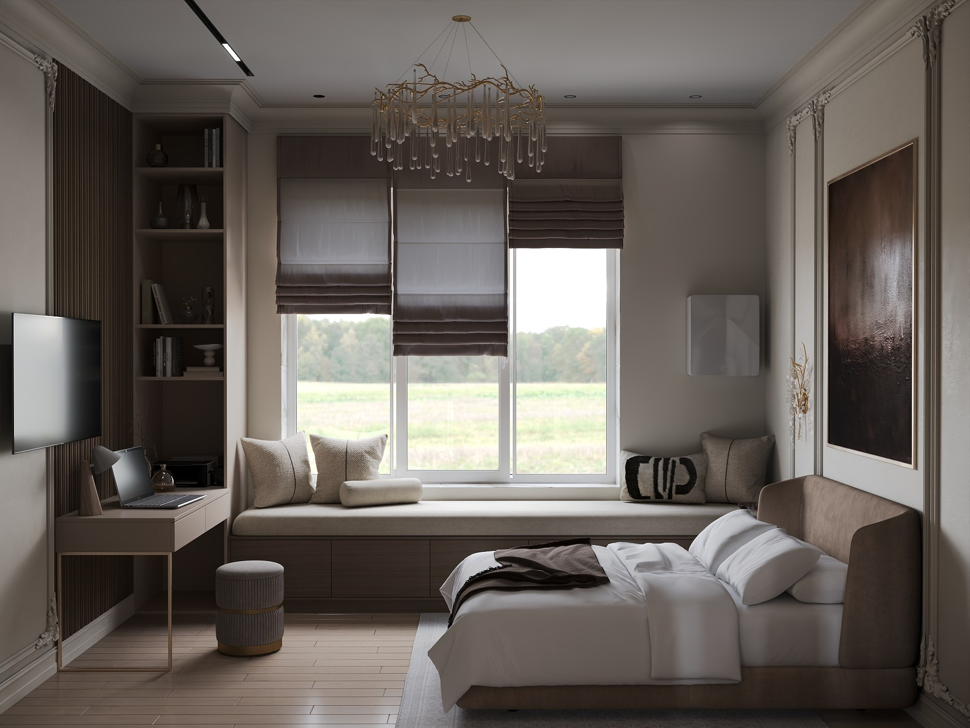 Пос. Большой исток, жилой дом 171 м². БК студия дизайна интерьера