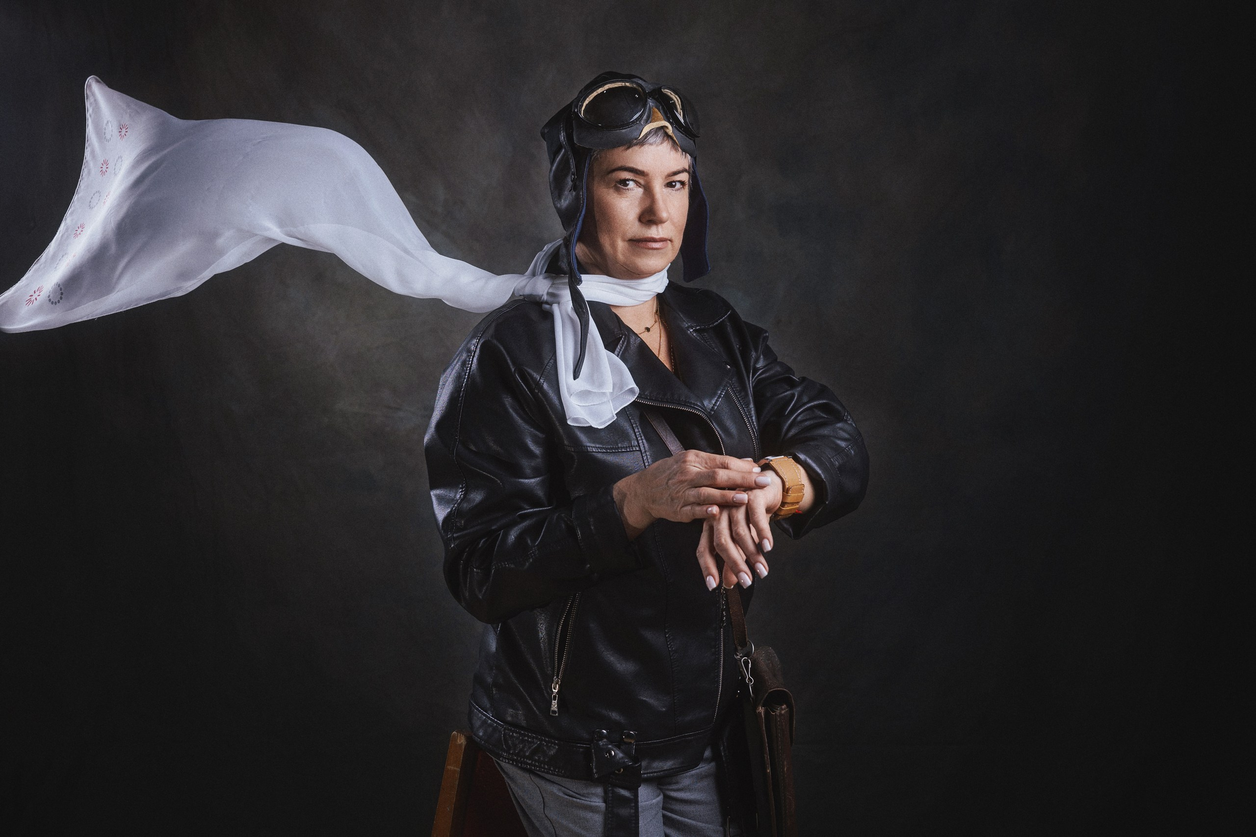 Оксана"Авиатор». Портретный и свадебный фотограф Москва Лучин Сергей