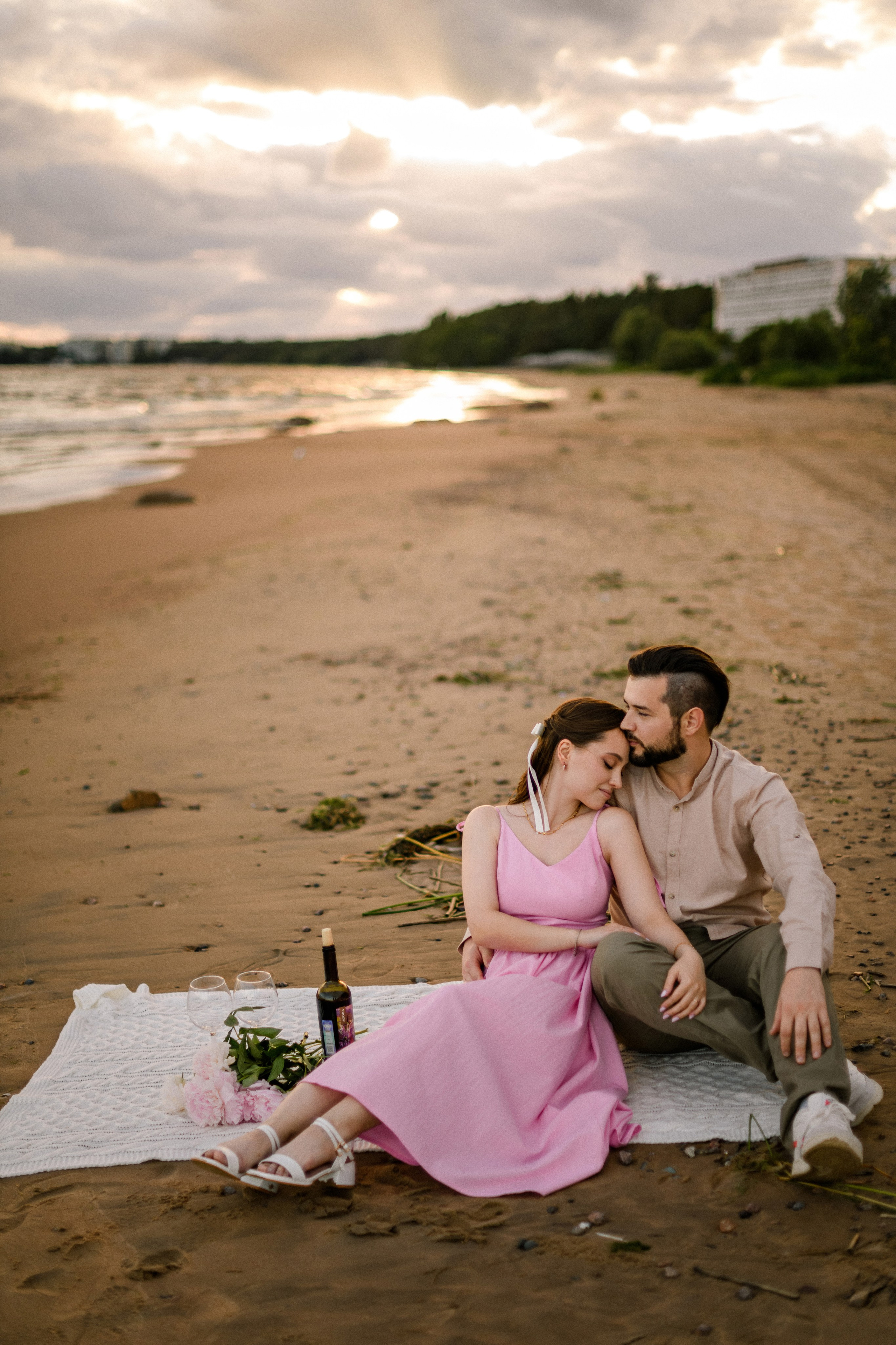 Настя и Вова Финский залив. Свадебный фотограф в Санкт-Петербурге София Шубик