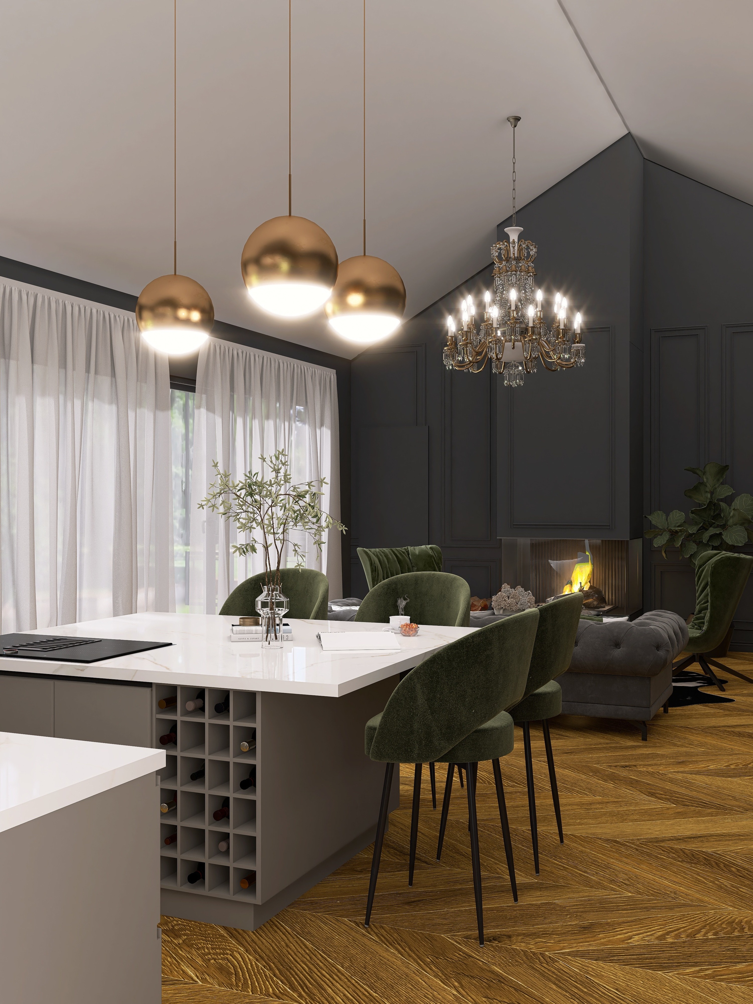 Коттедж 170 м². Дизайнер интерьера Виктория Трунова. Дома, квартиры, офисы. Проекты любой сложности