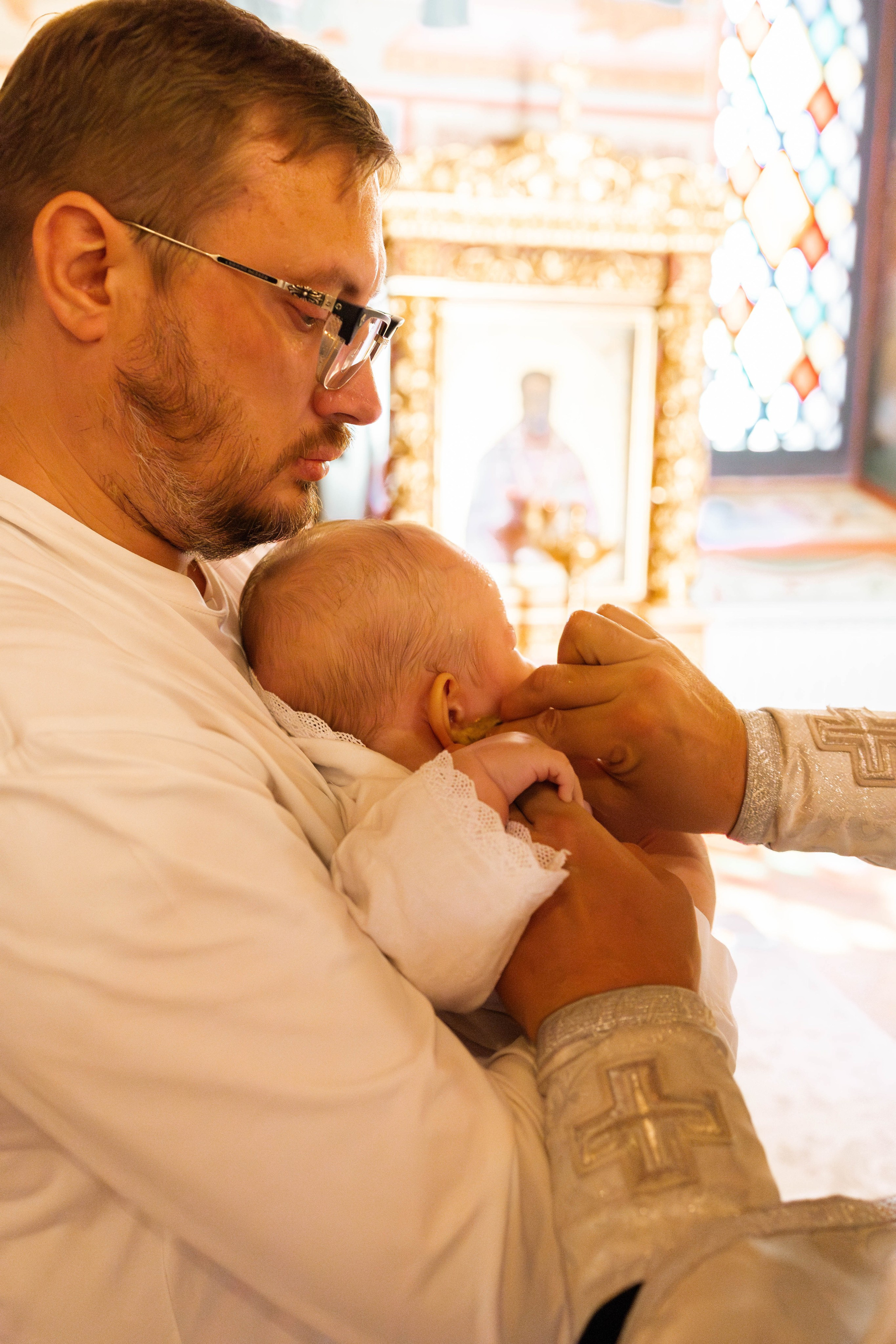 Таинство Крещения Евгения. Фотограф новорождённых Newborn Москва